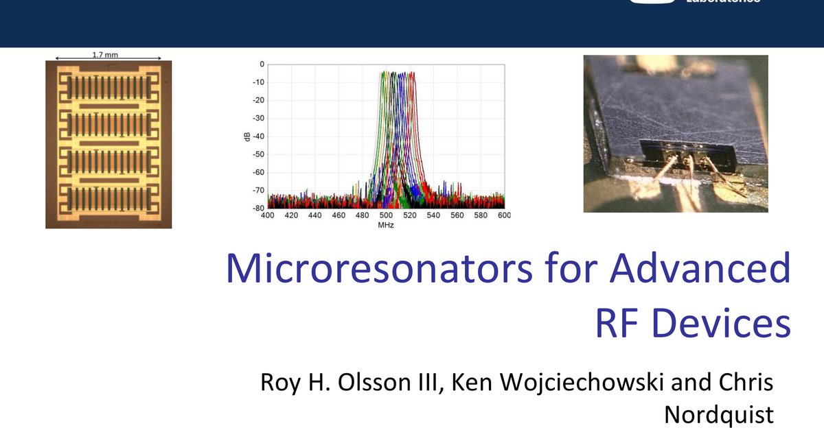 Microresonator Overview 1