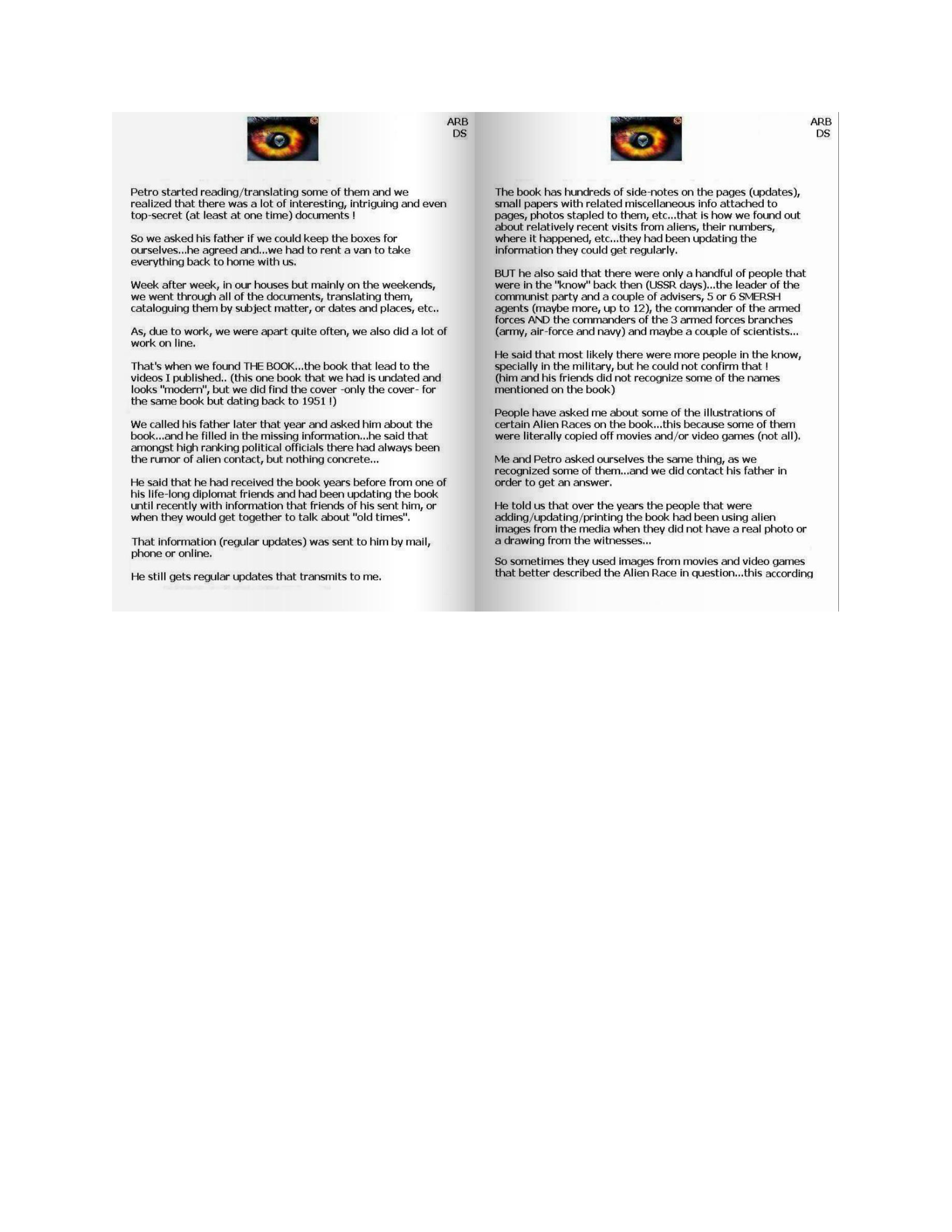 Introduction To The Alien Races Book Top Secret Book Of Russians Page 3