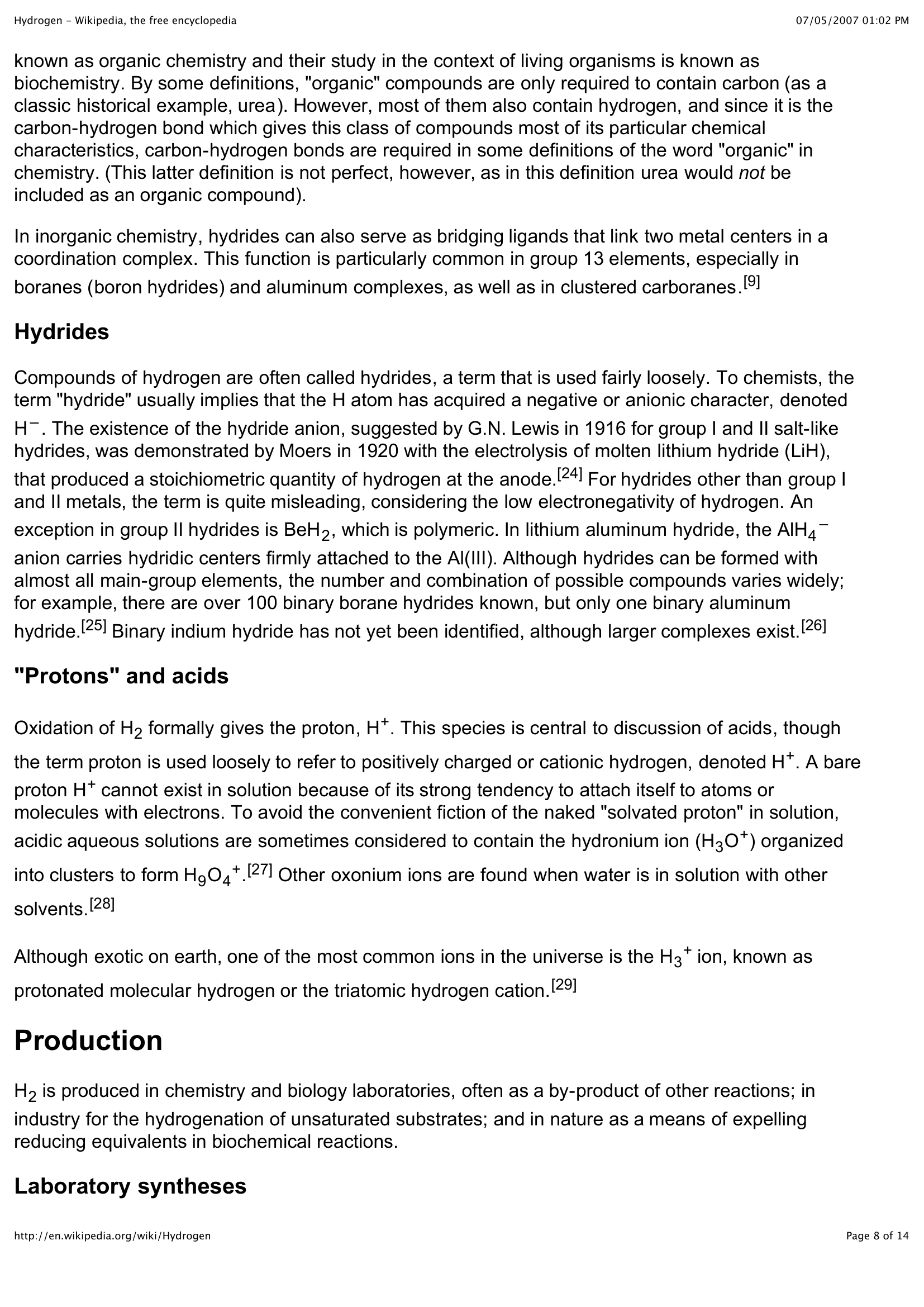 Hydrogen Wikipedia, The Free Encyclopedia