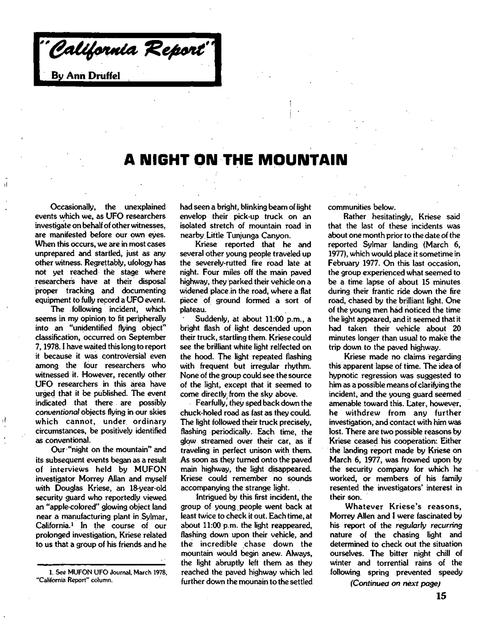 Mufon Ufo Journal 1980 10. October