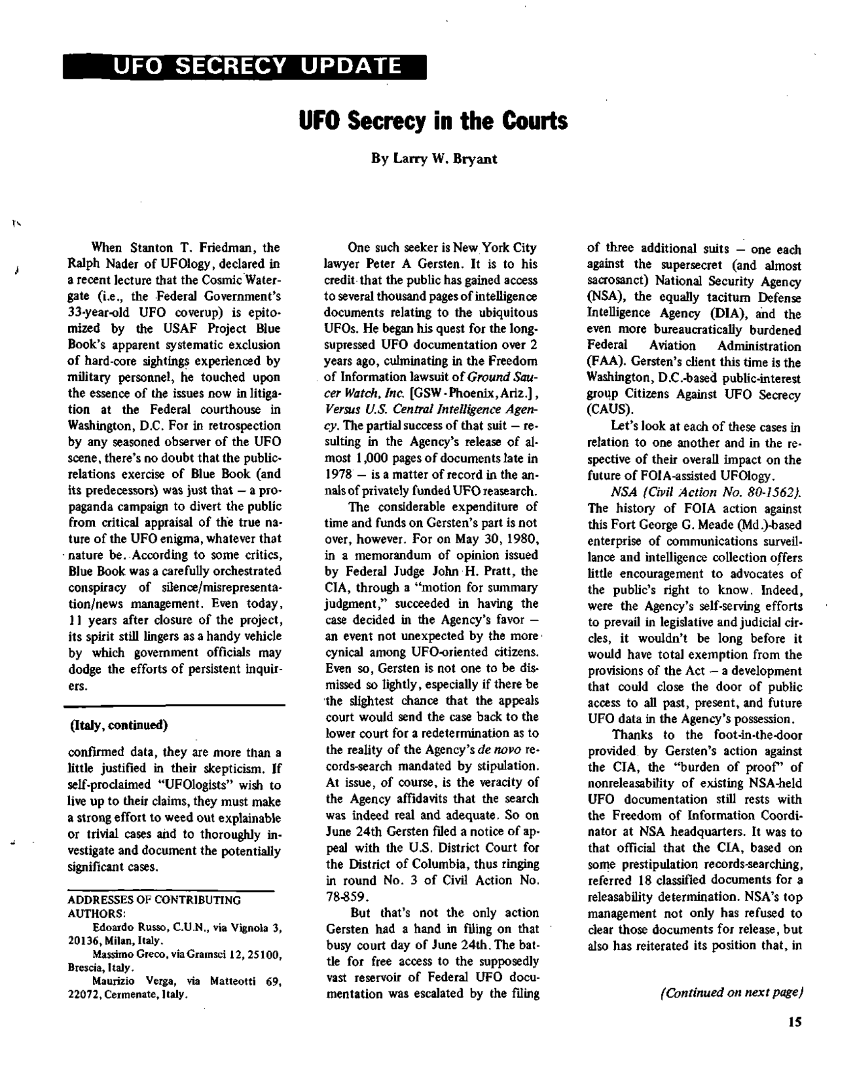 Mufon Ufo Journal 1980 11. November