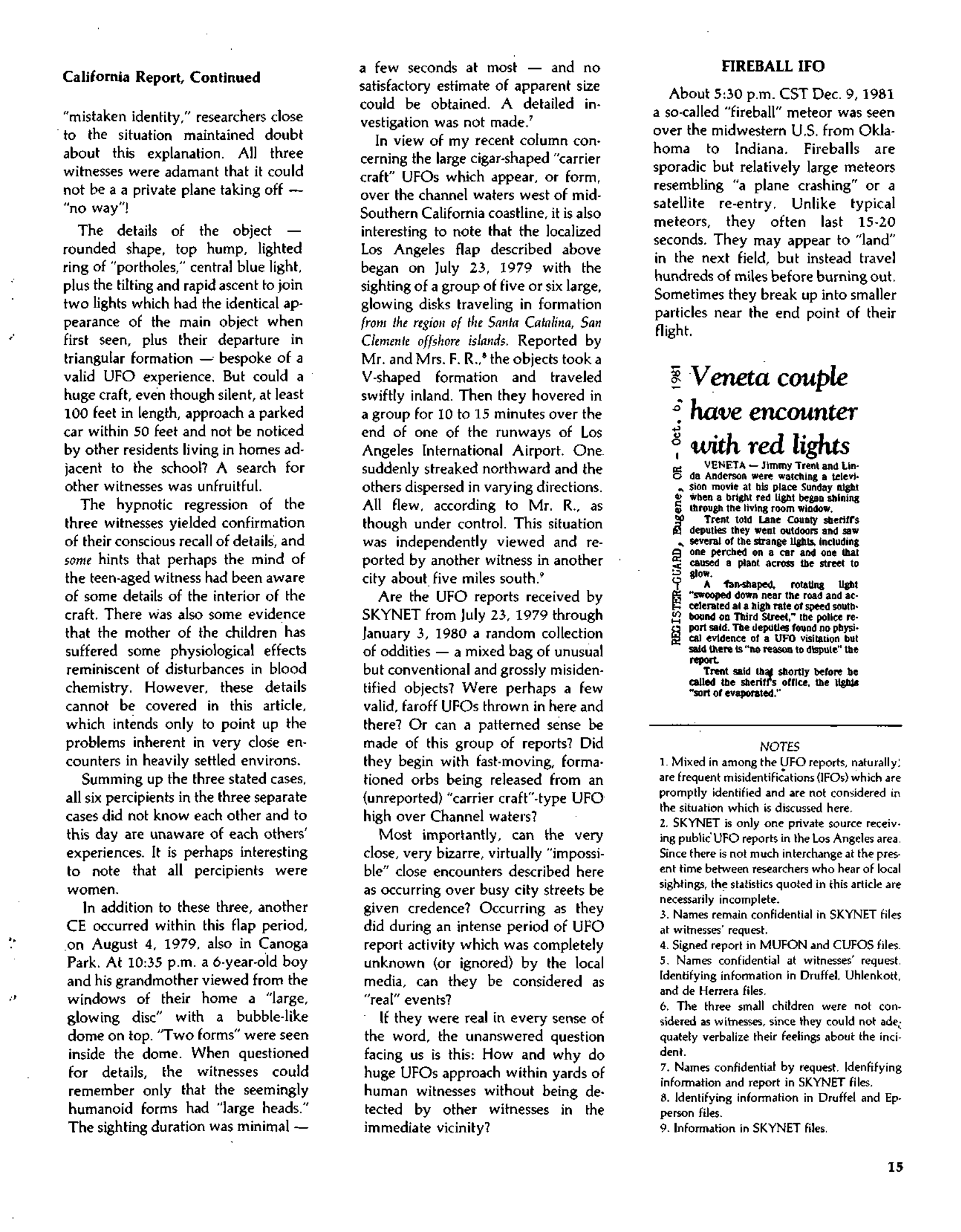 Mufon Ufo Journal 1981 12. December