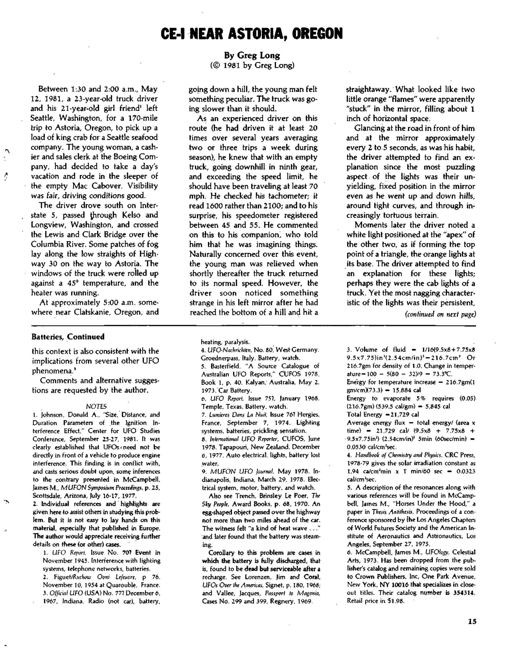 Mufon Ufo Journal 1982 1. January