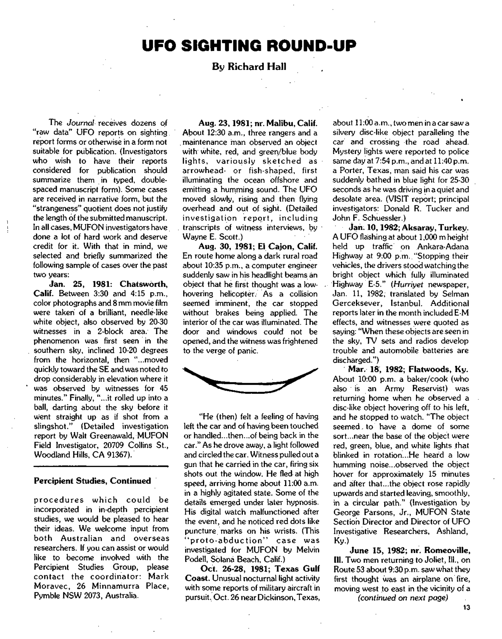 Mufon Ufo Journal 1982 11. November