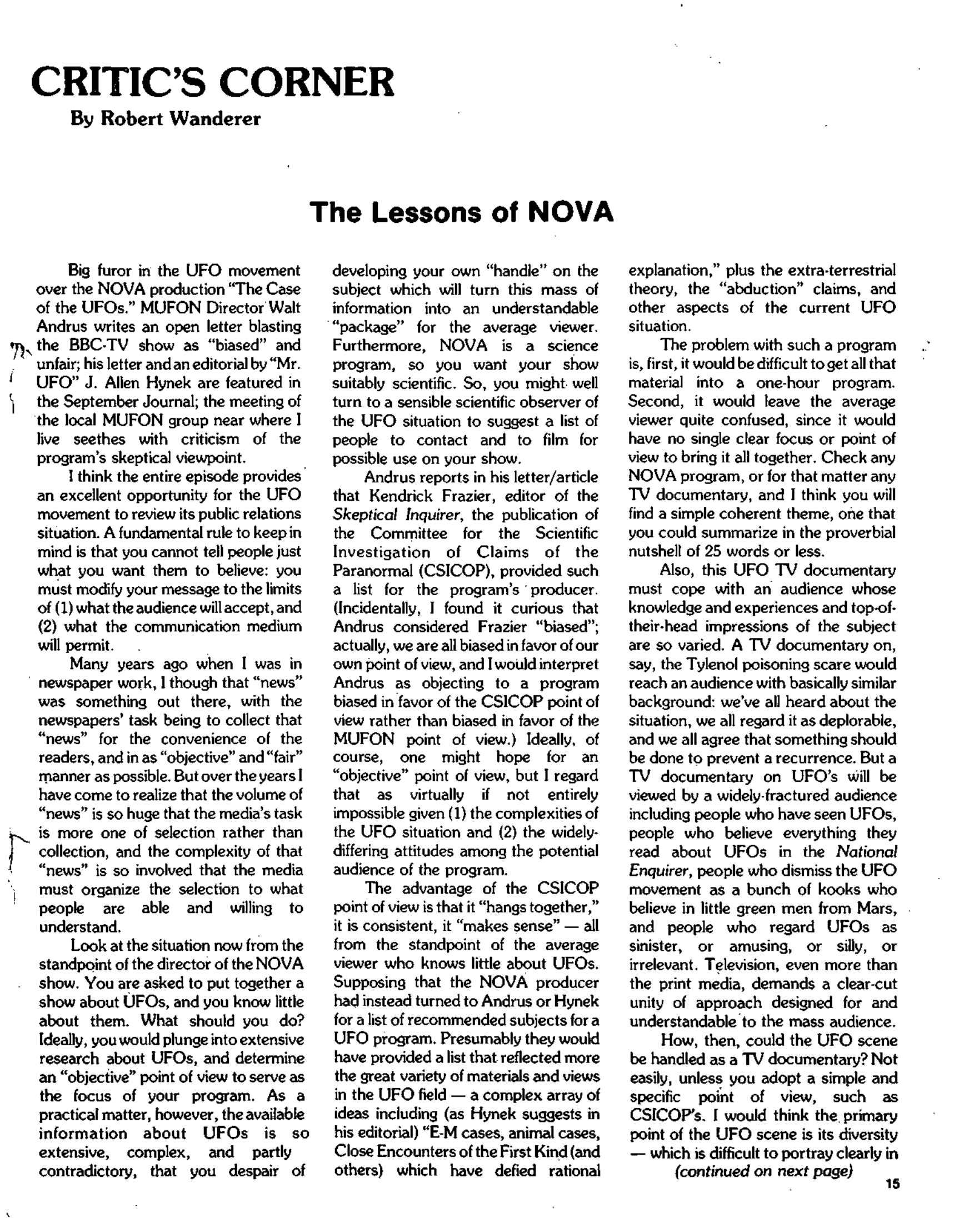 Mufon Ufo Journal 1982 12. December