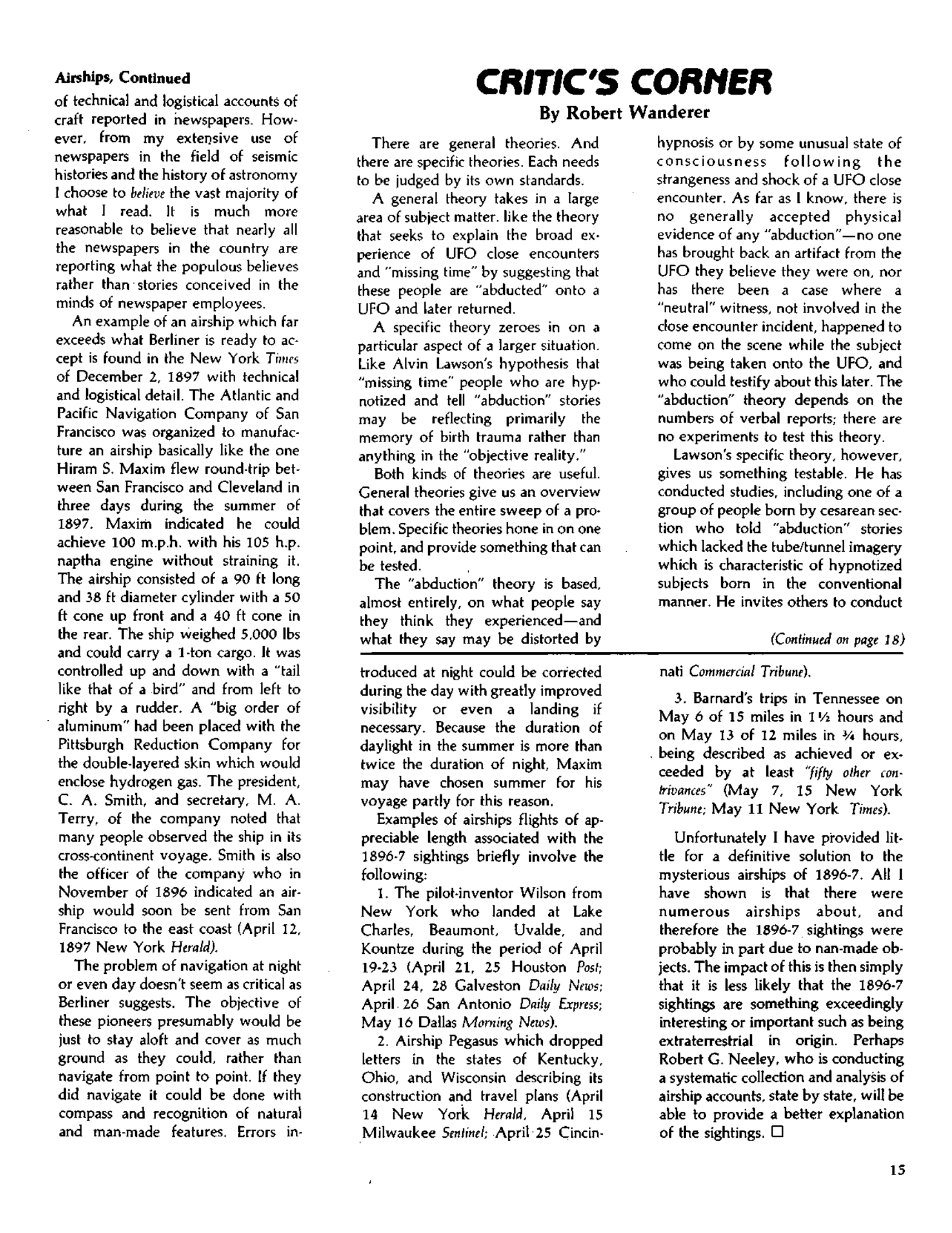 Mufon Ufo Journal 1982 6. June