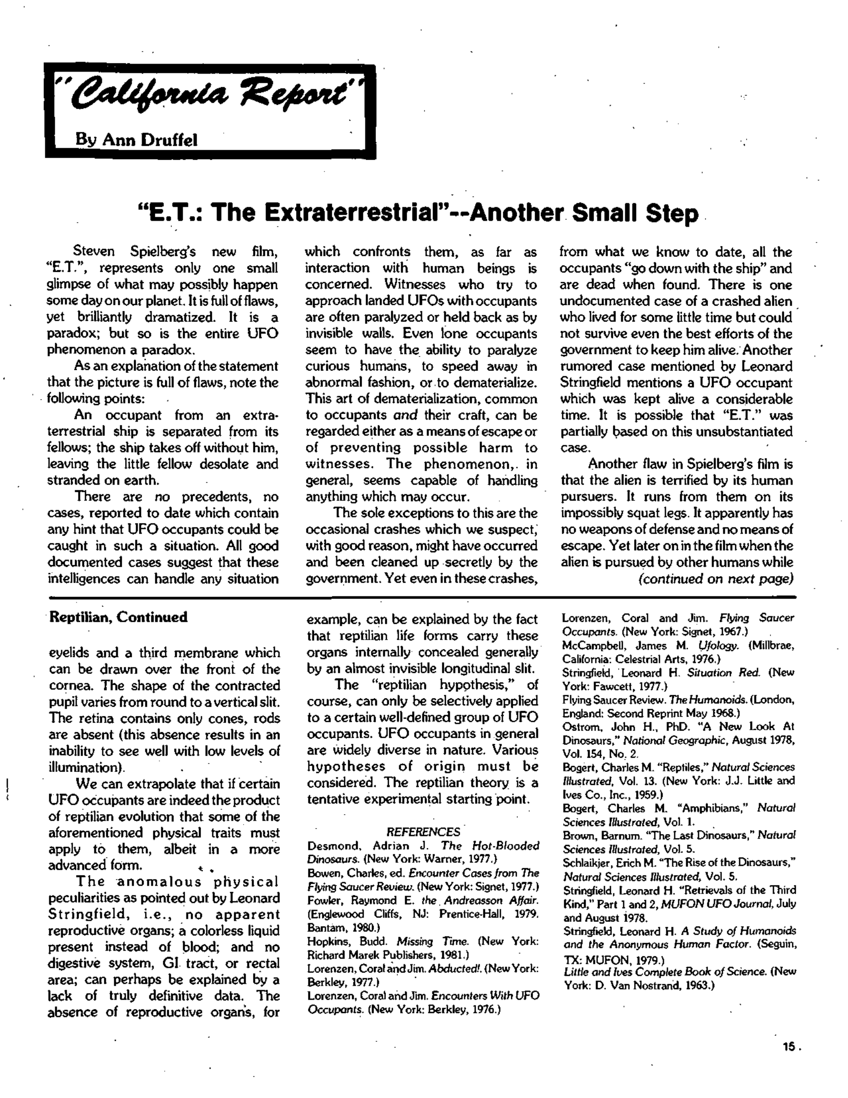Mufon Ufo Journal 1982 8. August