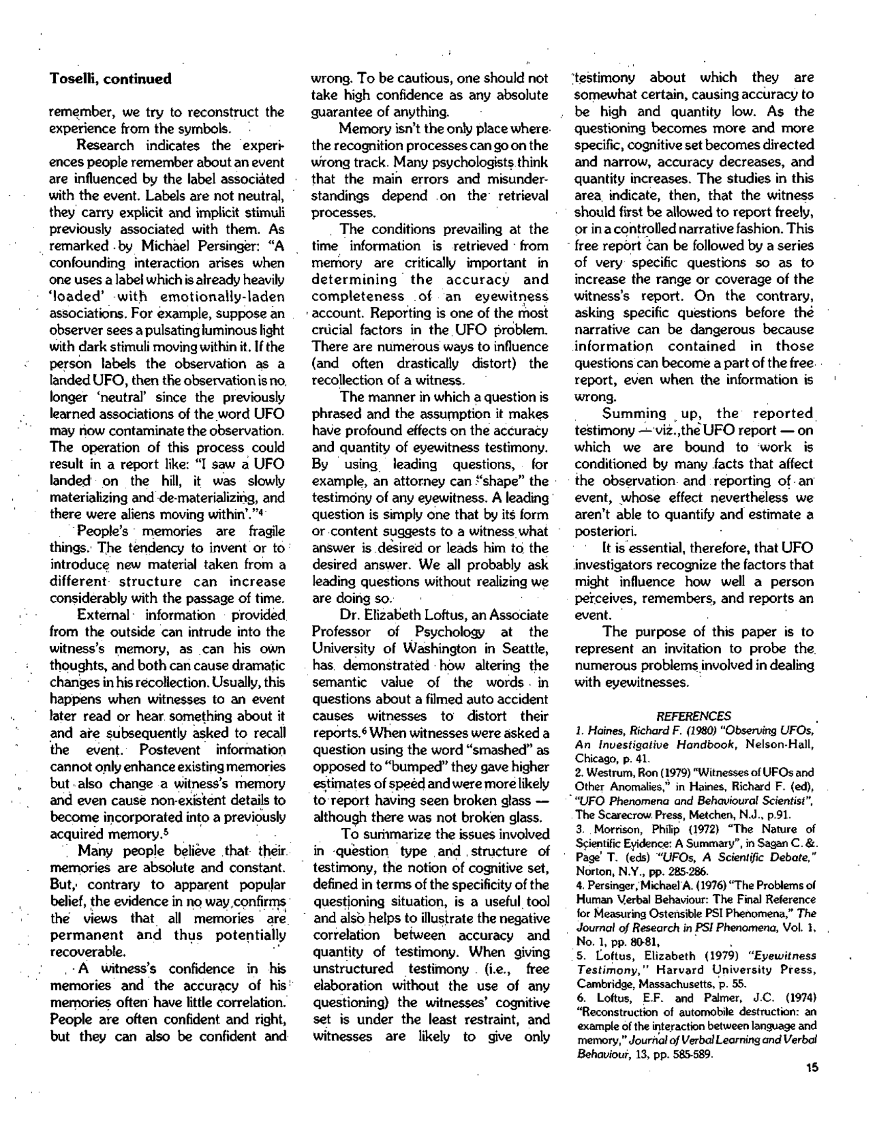 Mufon Ufo Journal 1983 10. October