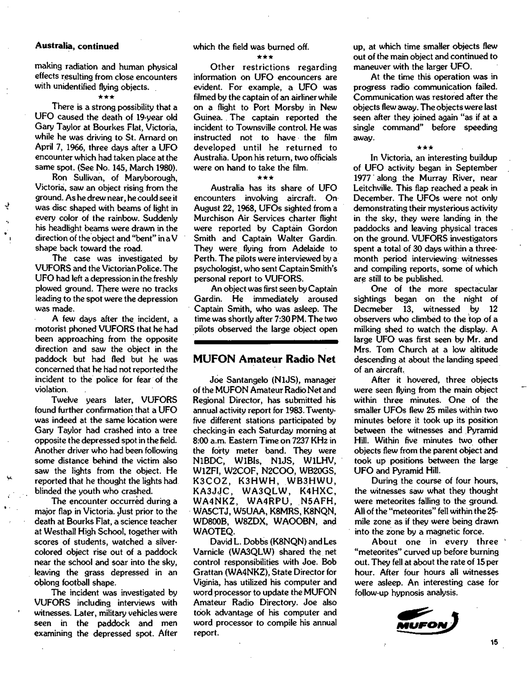 Mufon Ufo Journal 1983 12. December