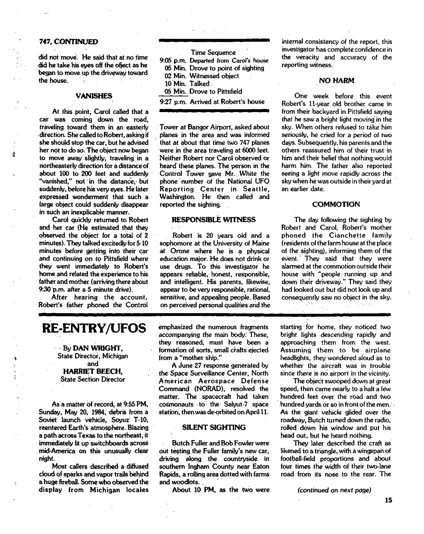 Mufon Ufo Journal 1984 10. October