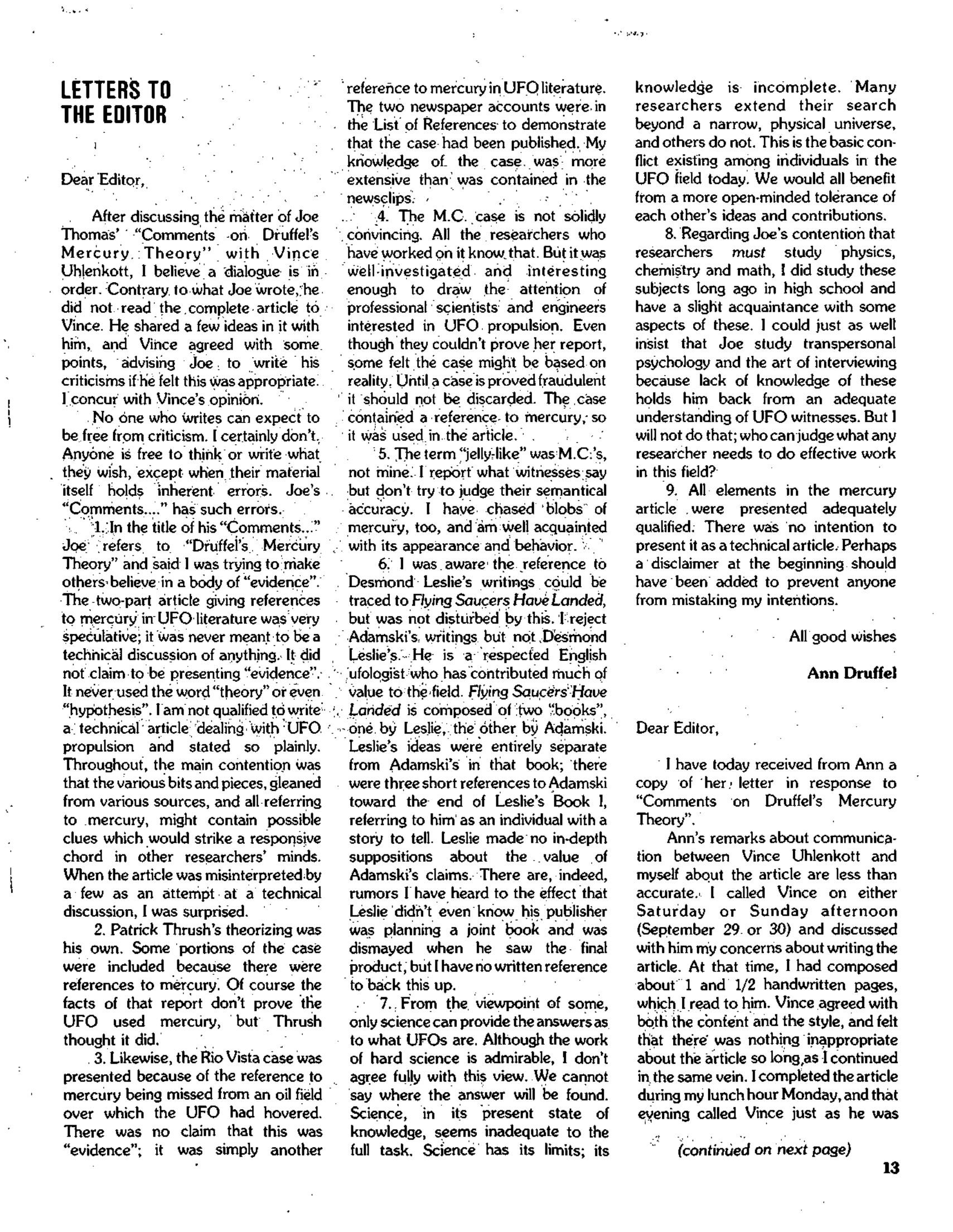 Mufon Ufo Journal 1984 12. December
