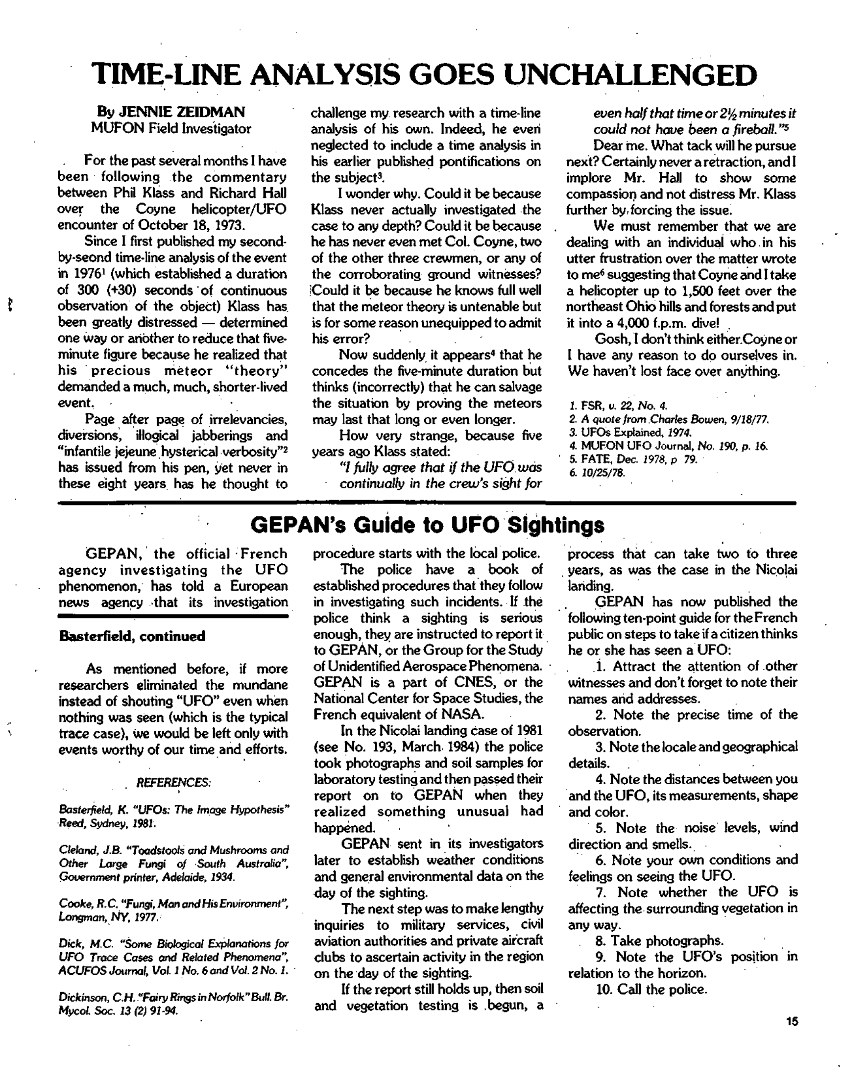 Mufon Ufo Journal 1984 4. April