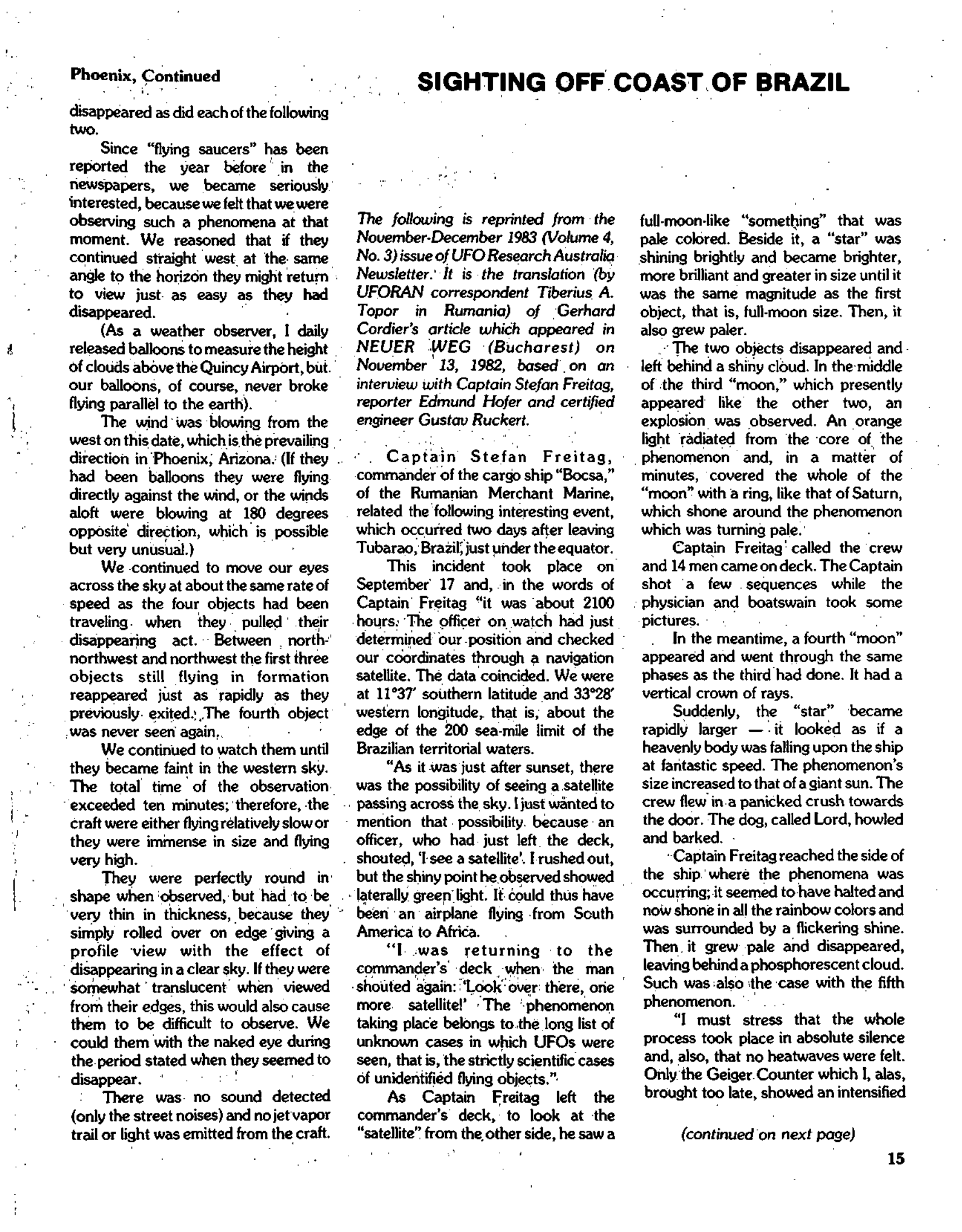 Mufon Ufo Journal 1984 9. September