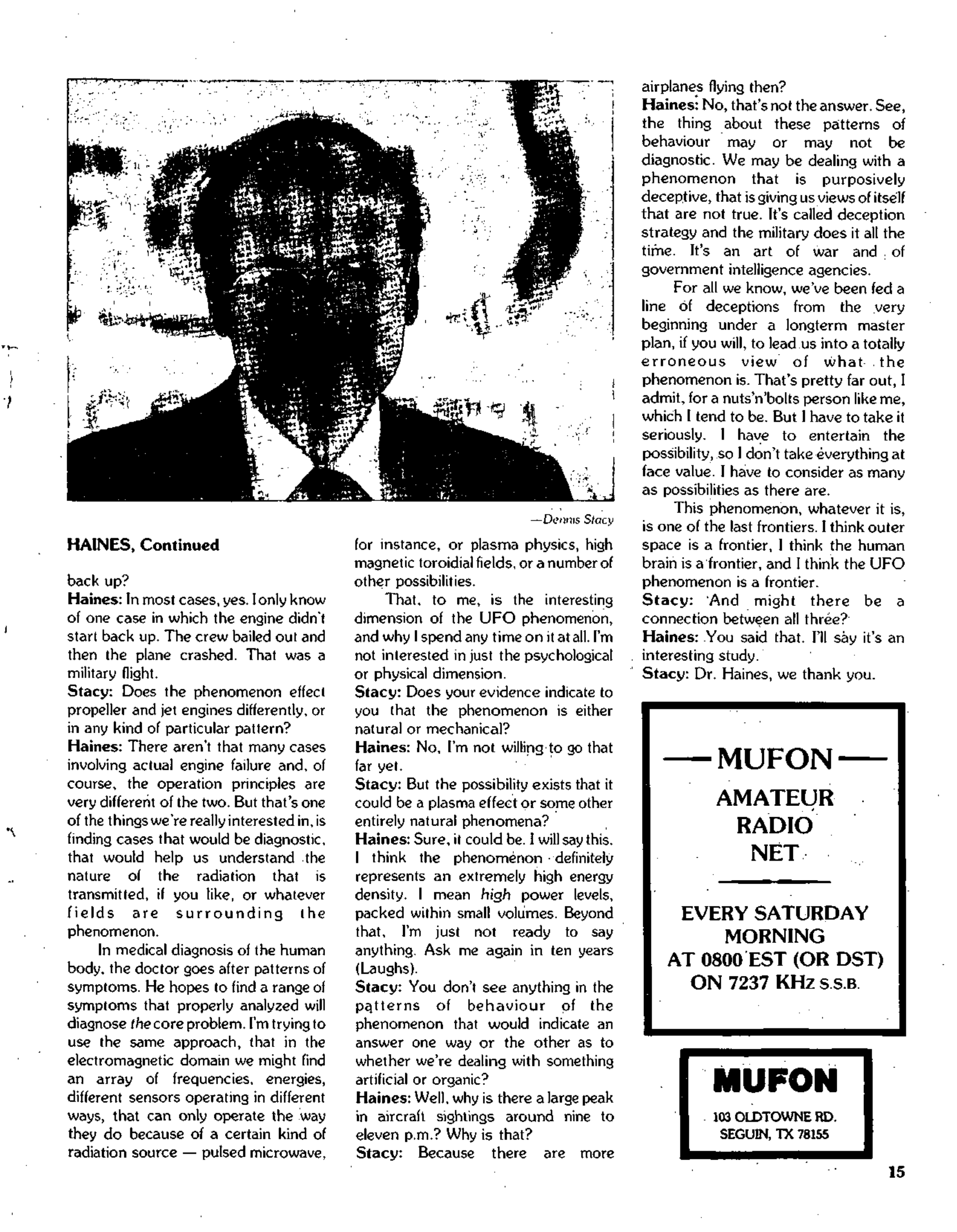 Mufon Ufo Journal 1985 10. October