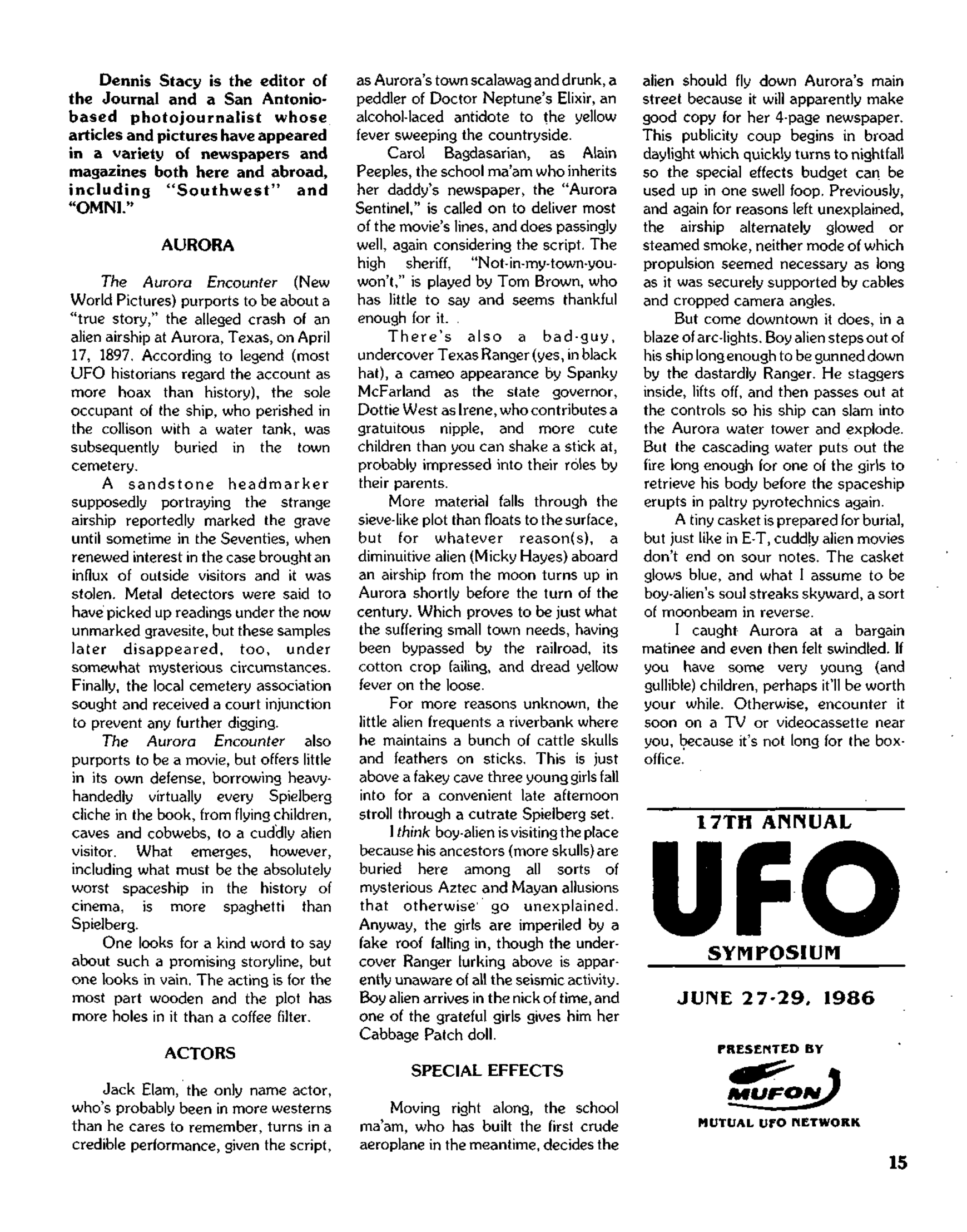 Mufon Ufo Journal 1986 4. April