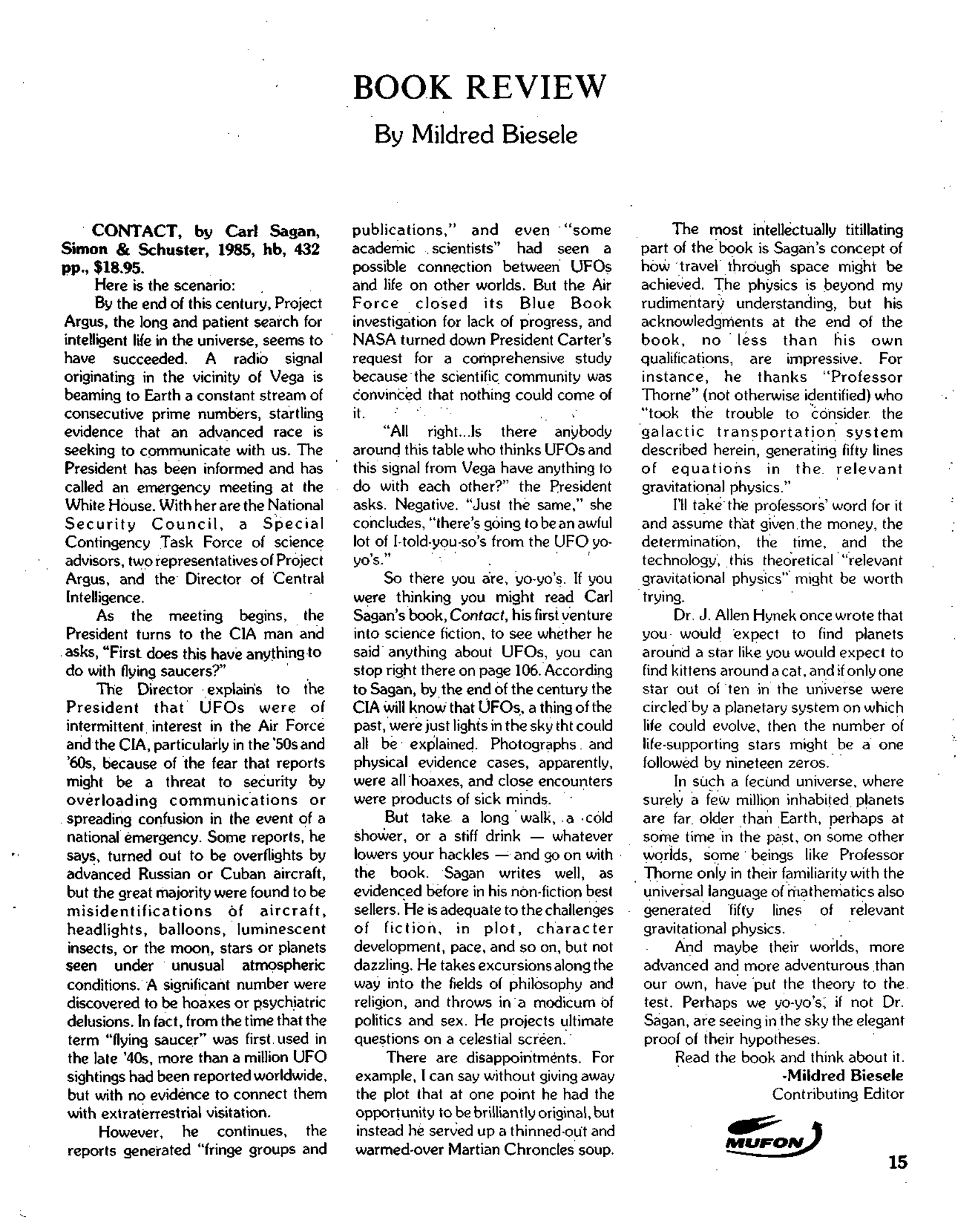 Mufon Ufo Journal 1986 7. July