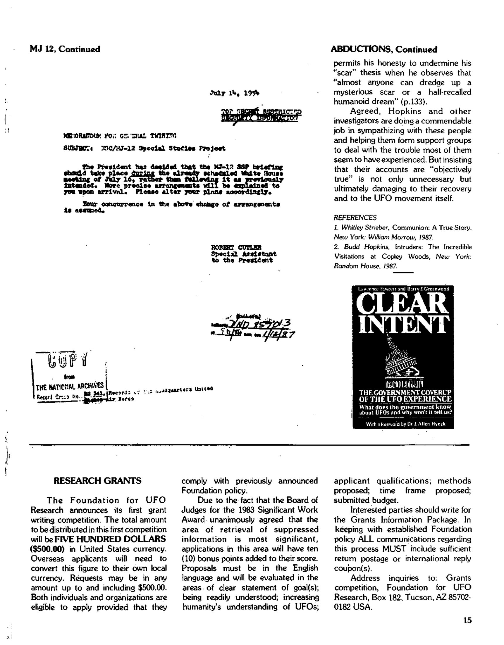 Mufon Ufo Journal 1987 7. July