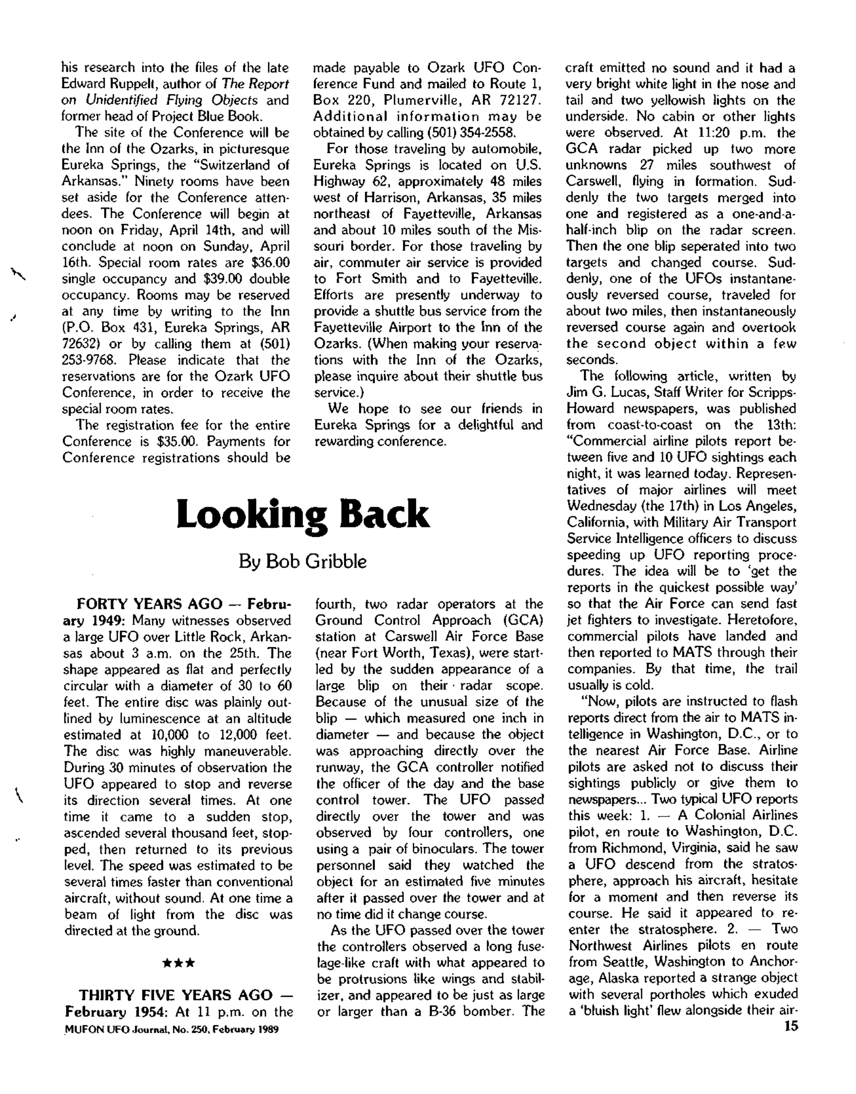 Mufon Ufo Journal 1989 2. February