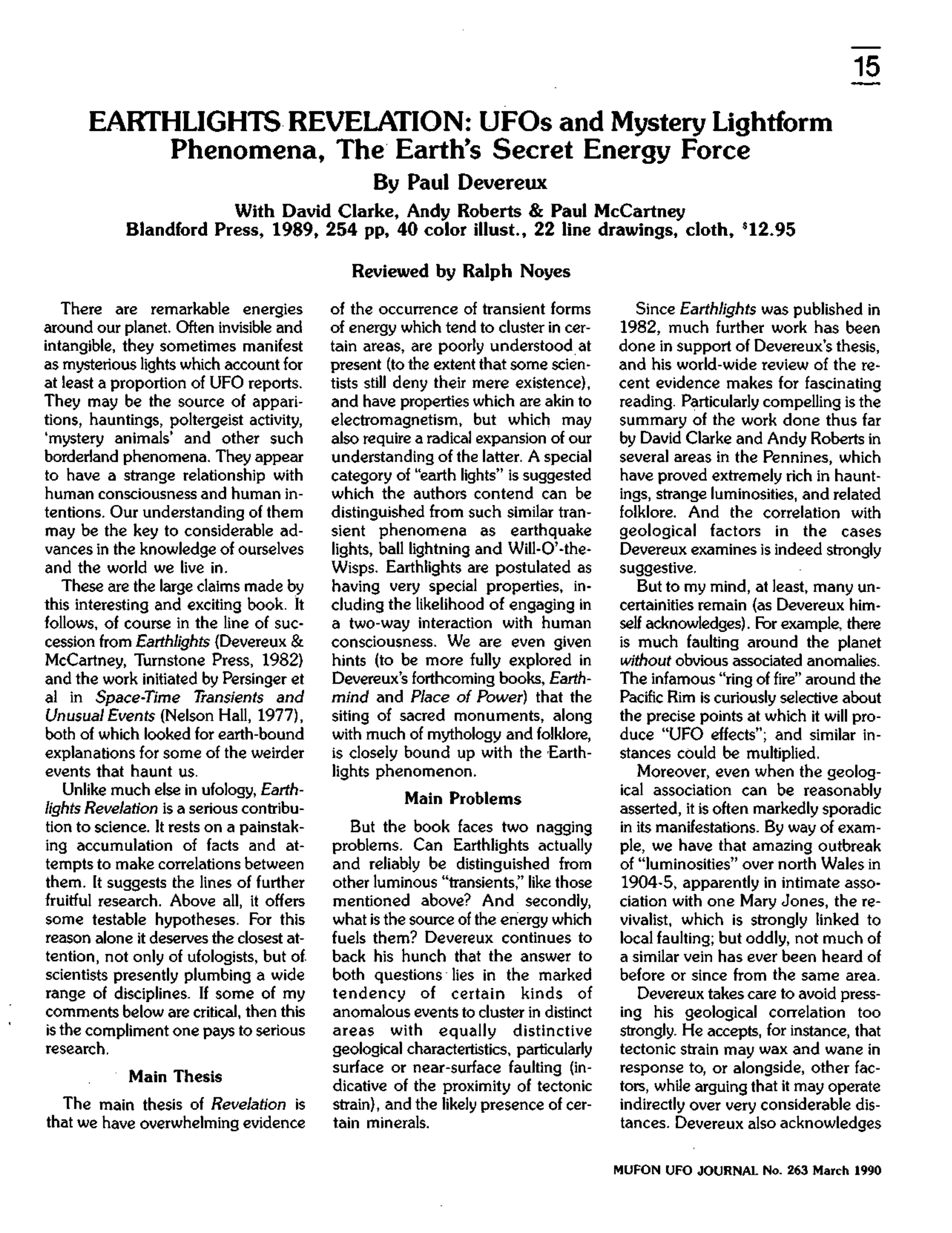 Mufon Ufo Journal 1990 3. March