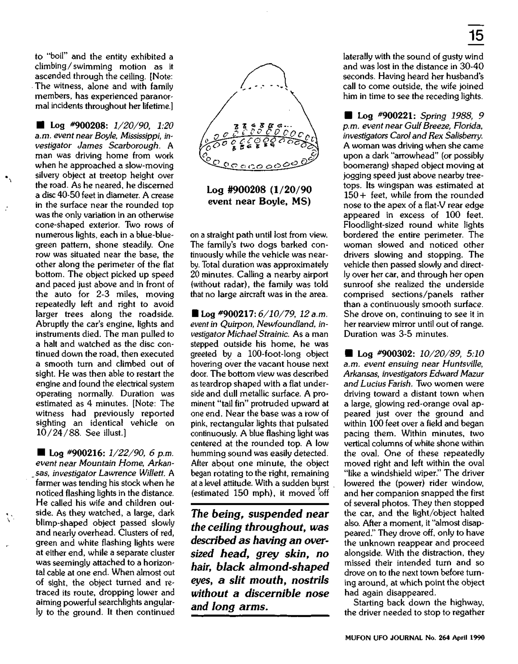 Mufon Ufo Journal 1990 4. April