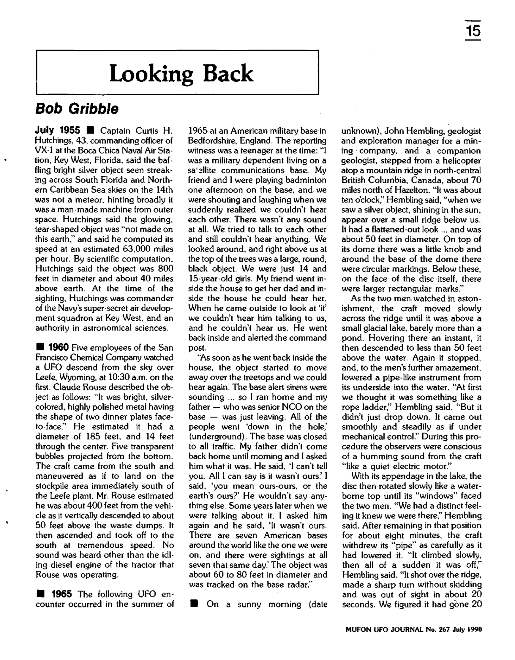 Mufon Ufo Journal 1990 7. July