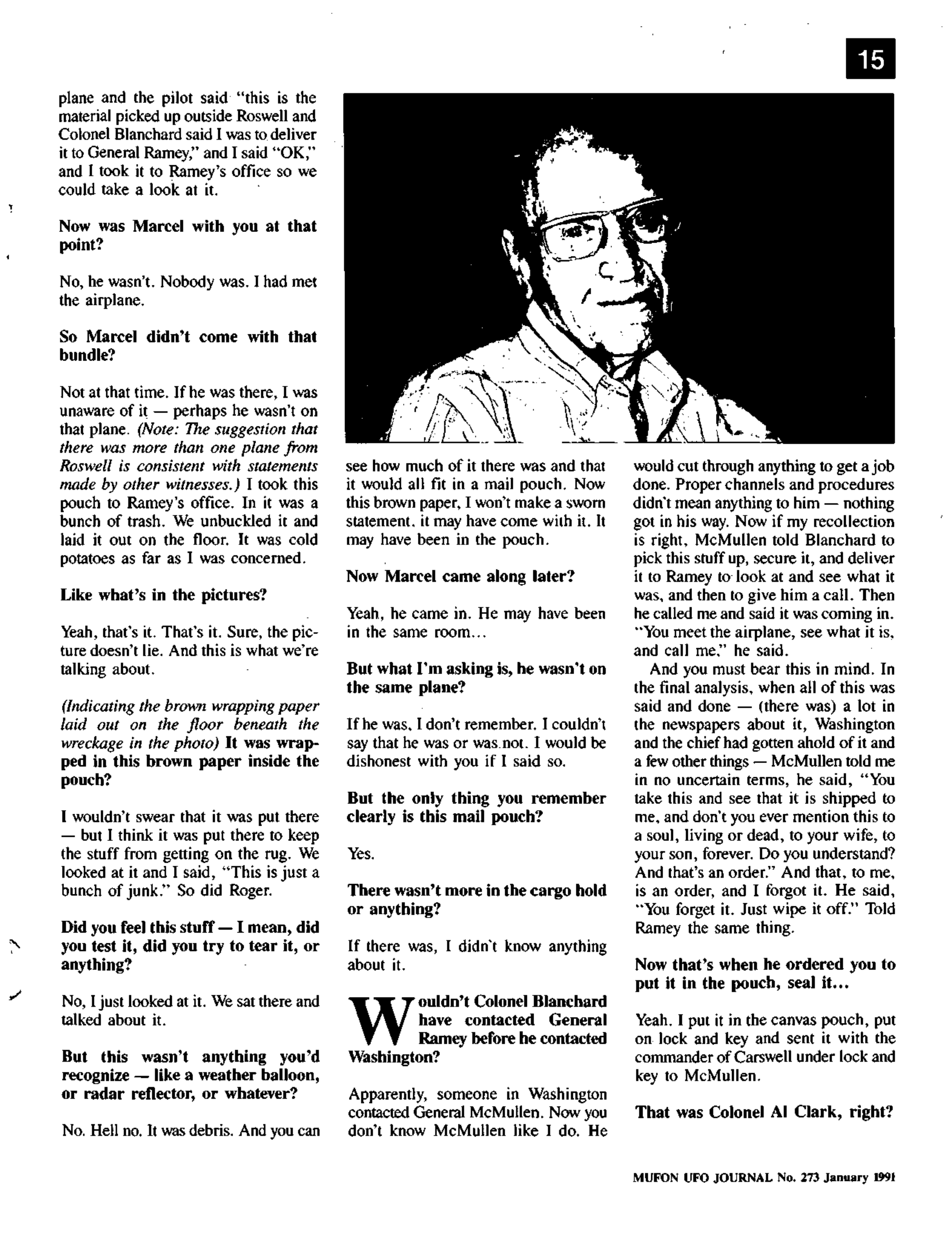 Mufon Ufo Journal 1991 1. January