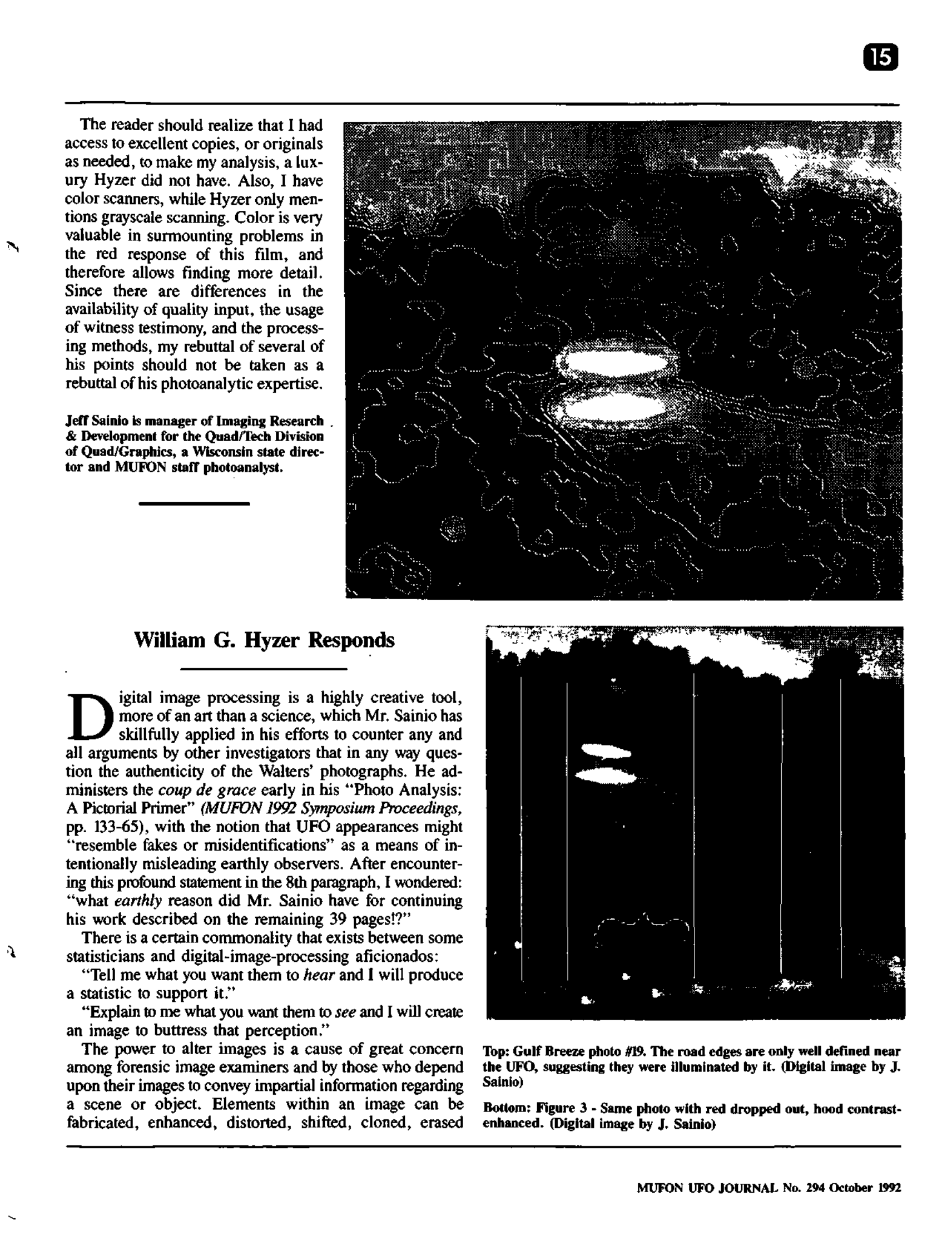 Mufon Ufo Journal 1992 10. October