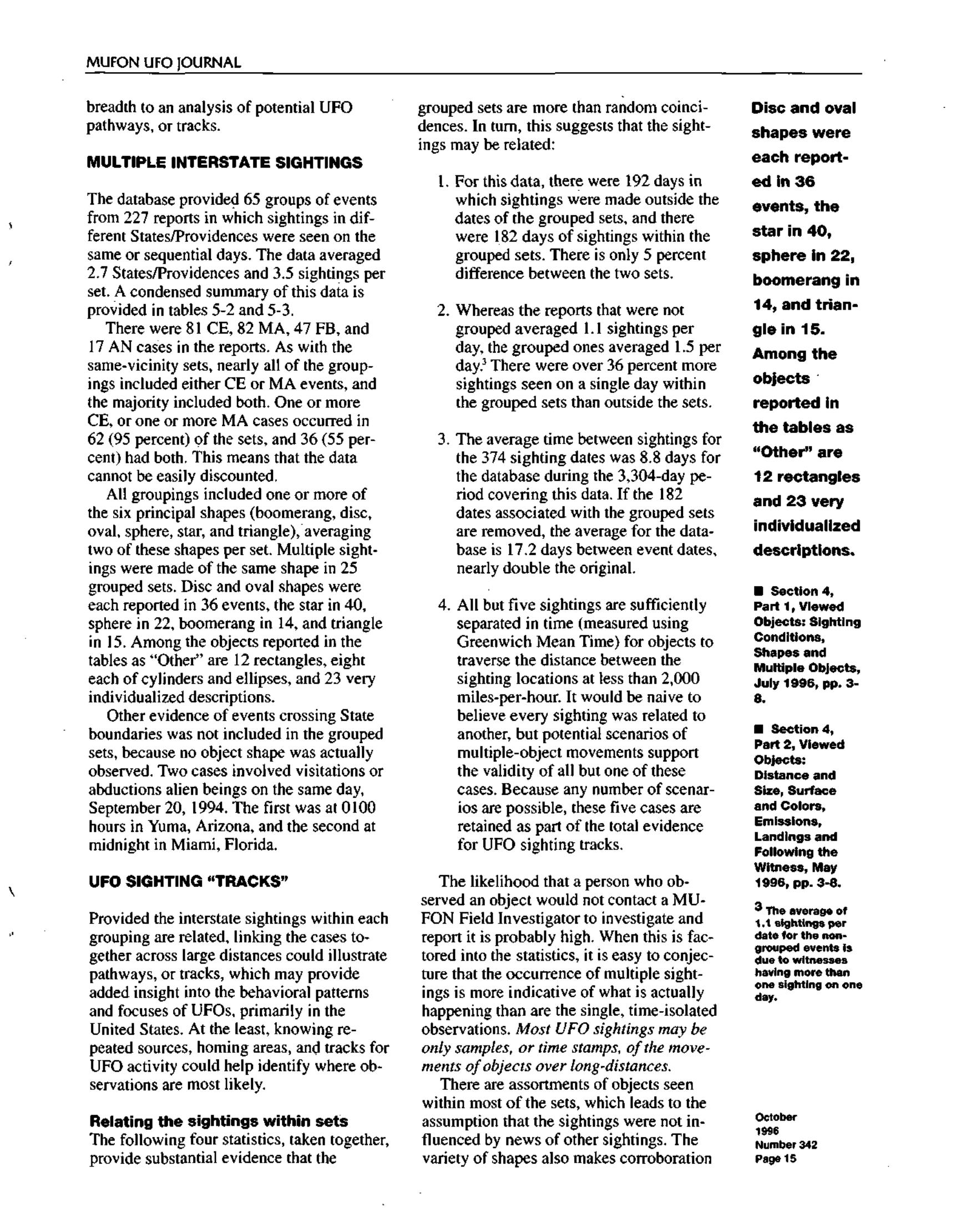 Mufon Ufo Journal 1996 10. October