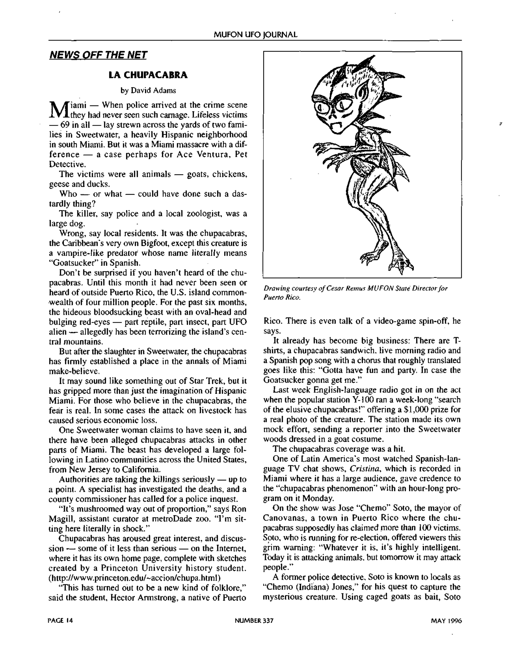 Mufon Ufo Journal 1996 5. May