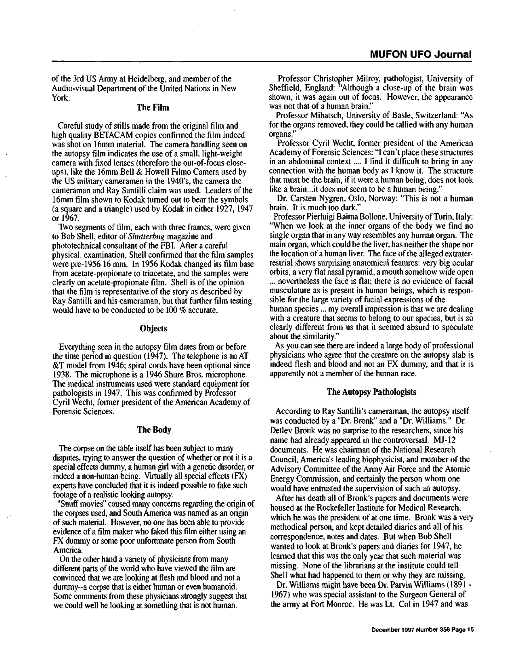 Mufon Ufo Journal 1997 12. December