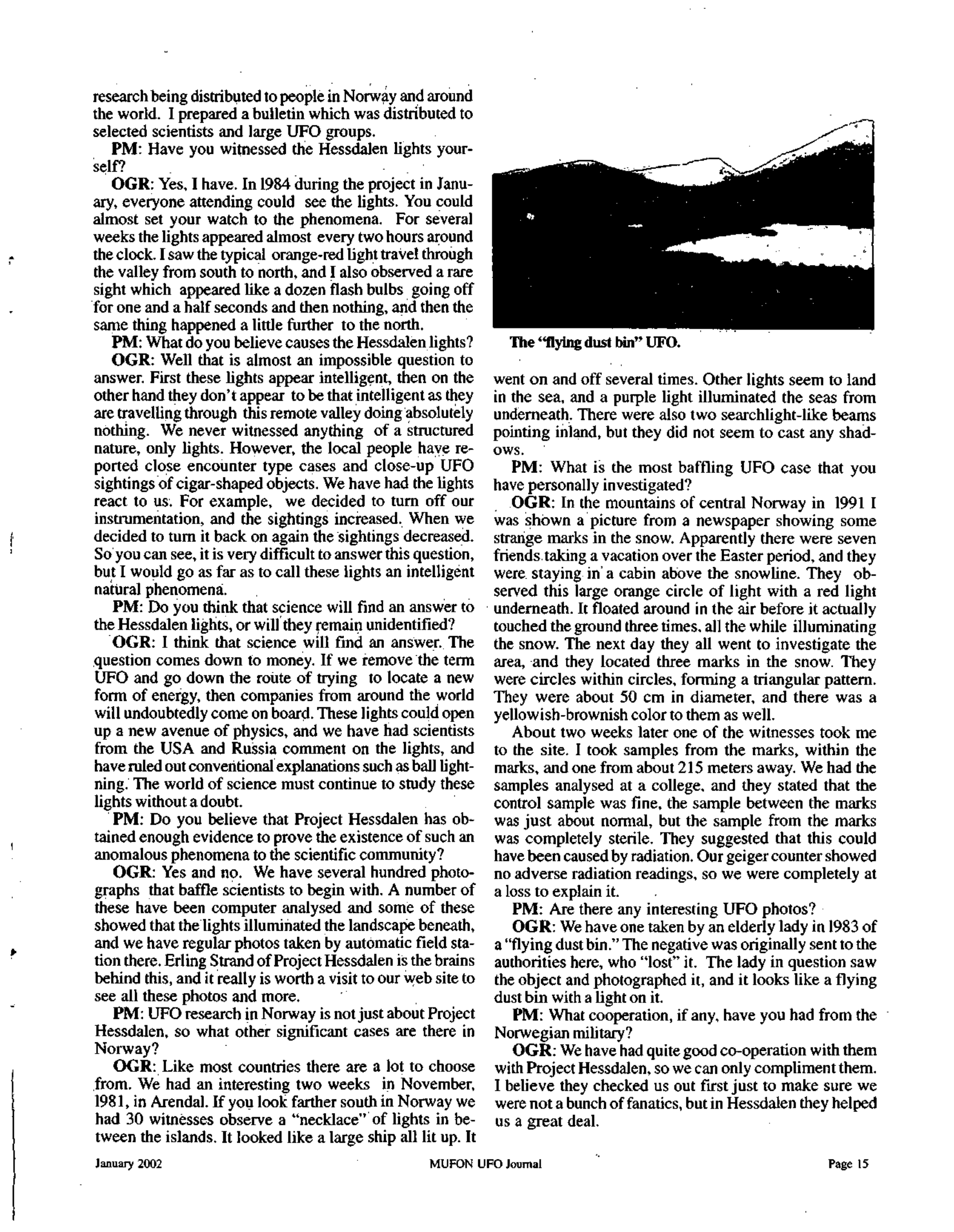 Mufon Ufo Journal 2002 1. January
