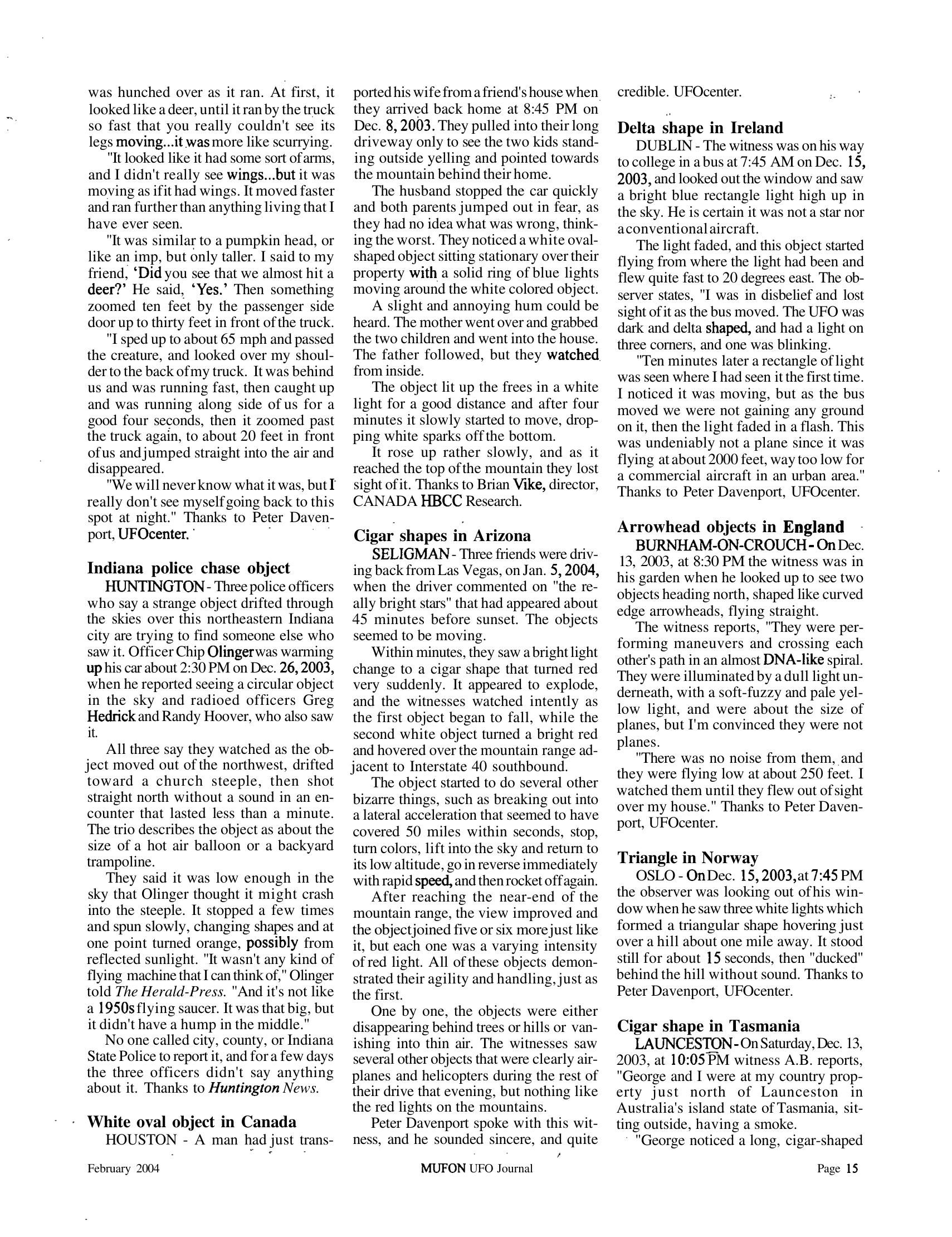 Mufon Ufo Journal 2004 2. February