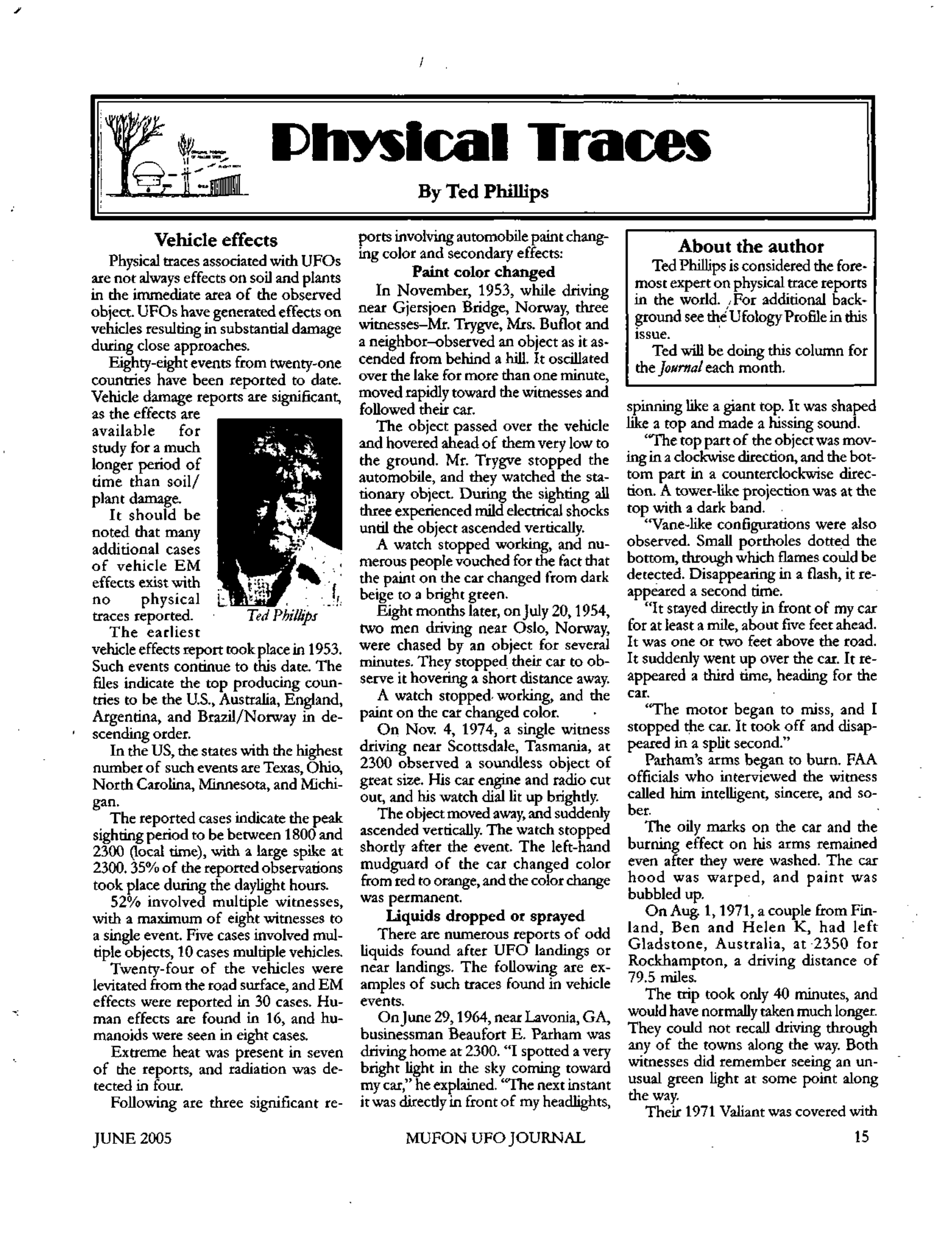 Mufon Ufo Journal 2005 6. June