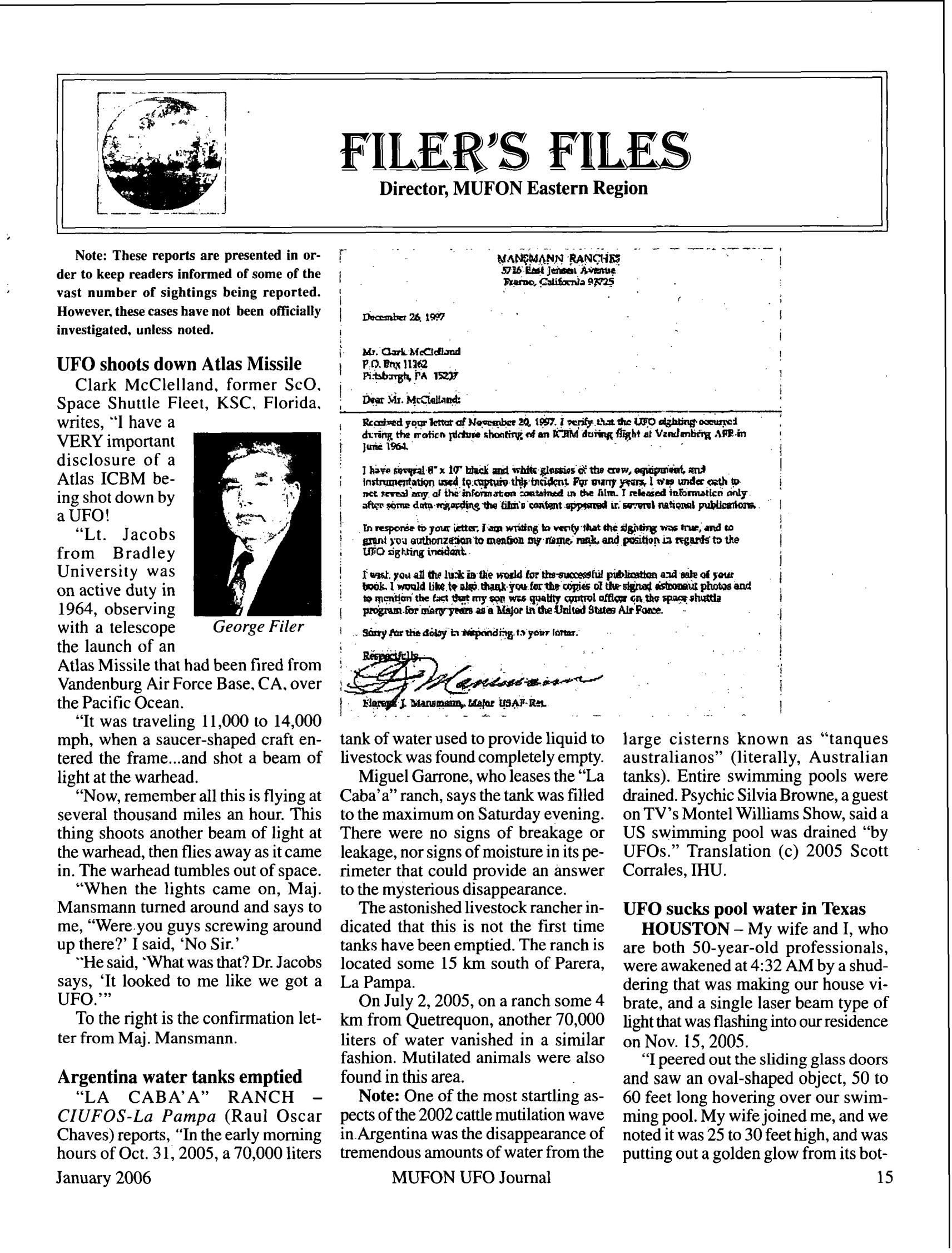 Mufon Ufo Journal 2006 1. January