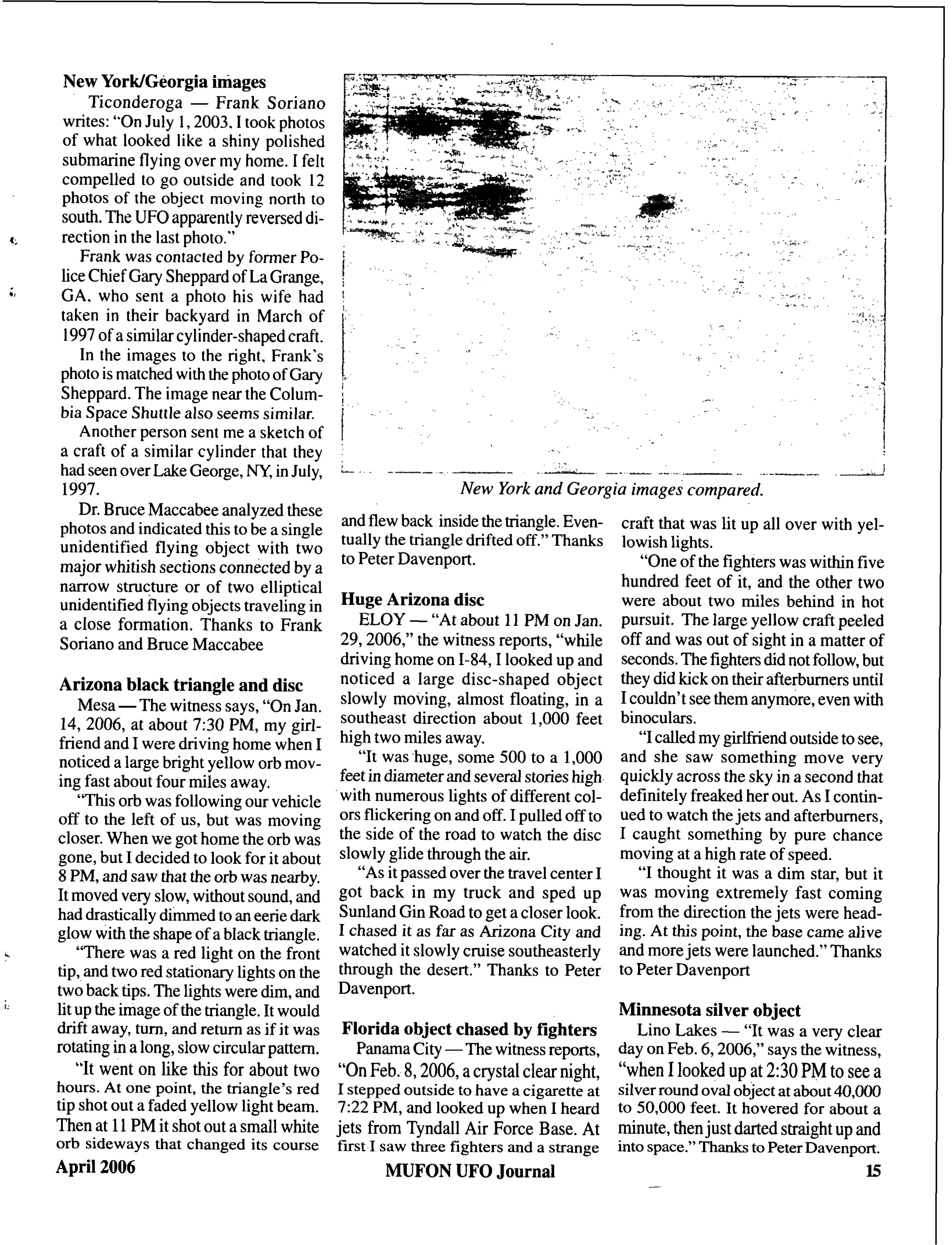 Mufon Ufo Journal 2006 4. April
