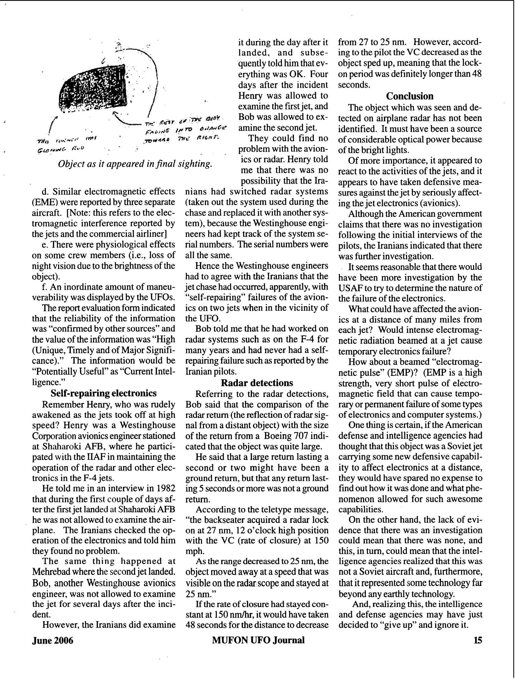 Mufon Ufo Journal 2006 6. June