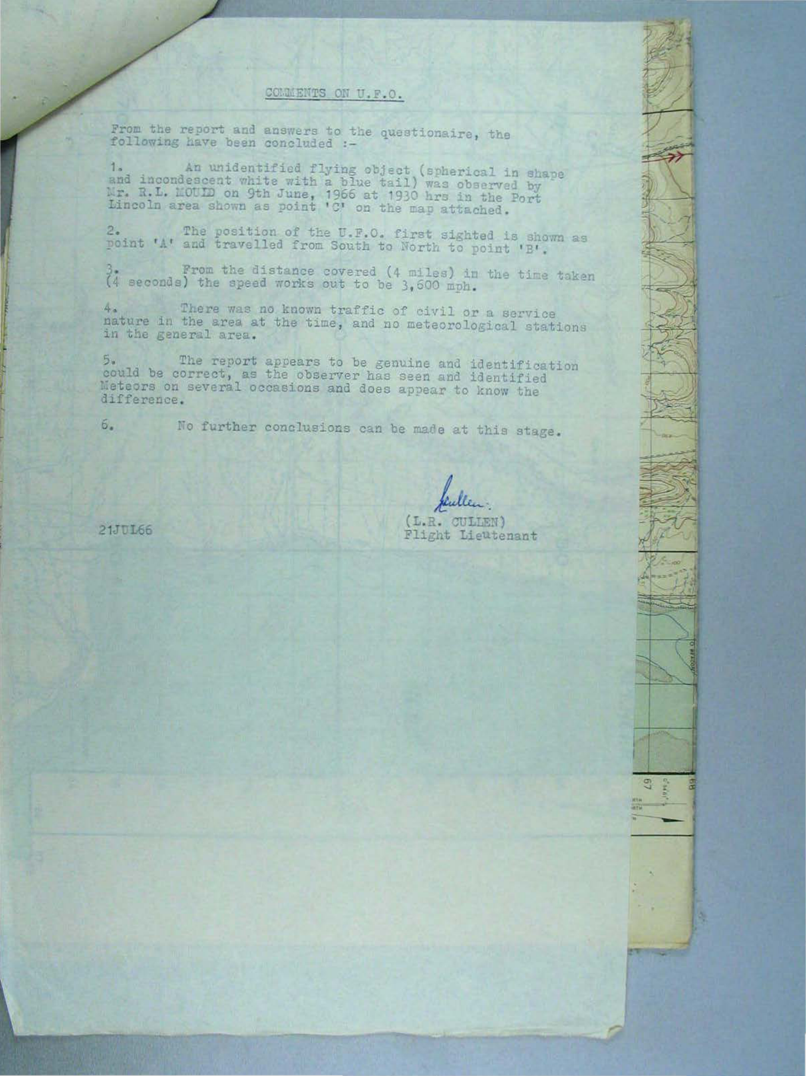 Australia Ufo Disclosure 11, 194P File A703 580 1 1 Part 6 646545
