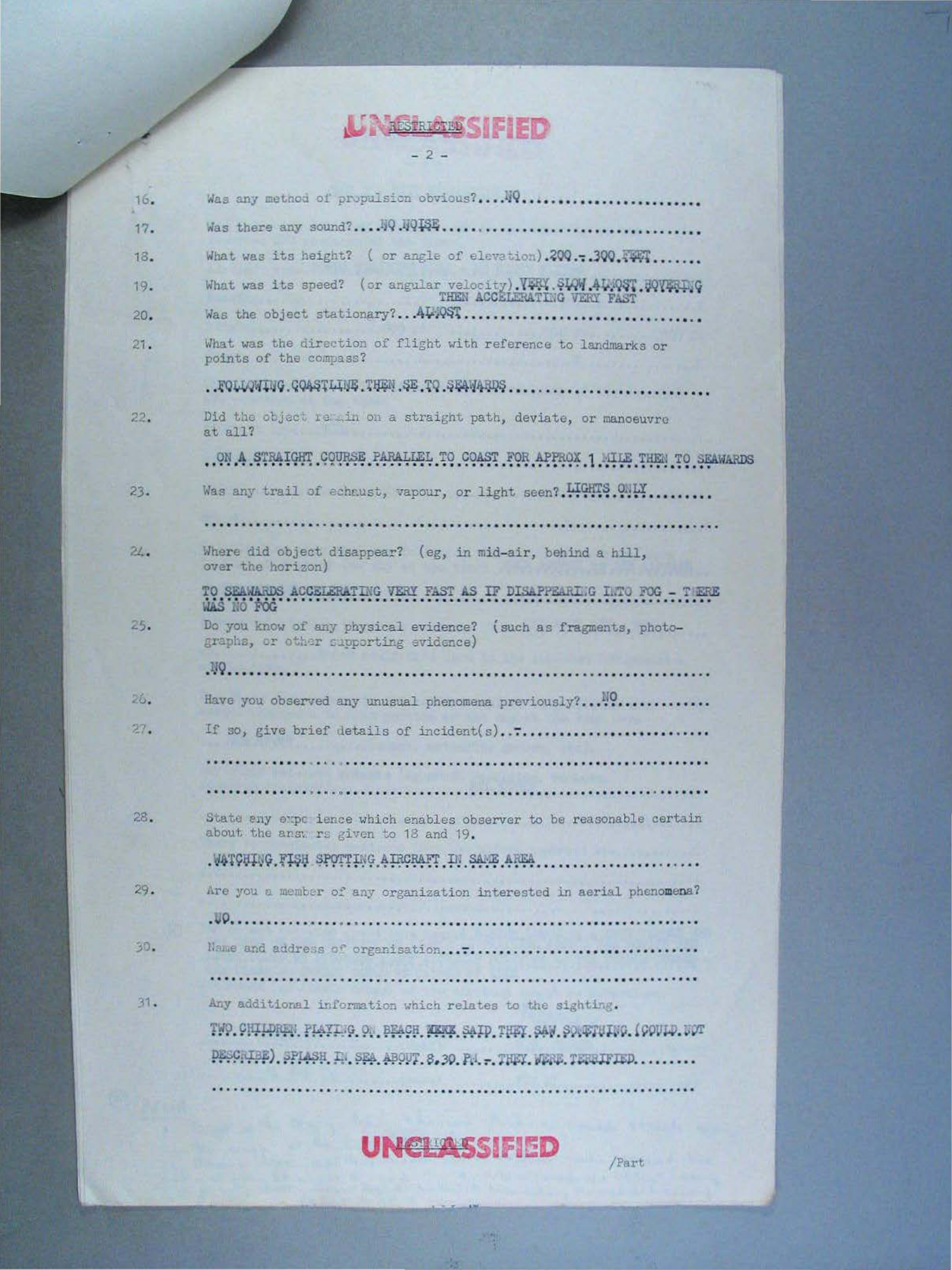 Australia Ufo Disclosure 17, 196P File A703 580 1 1 Part 13 646562