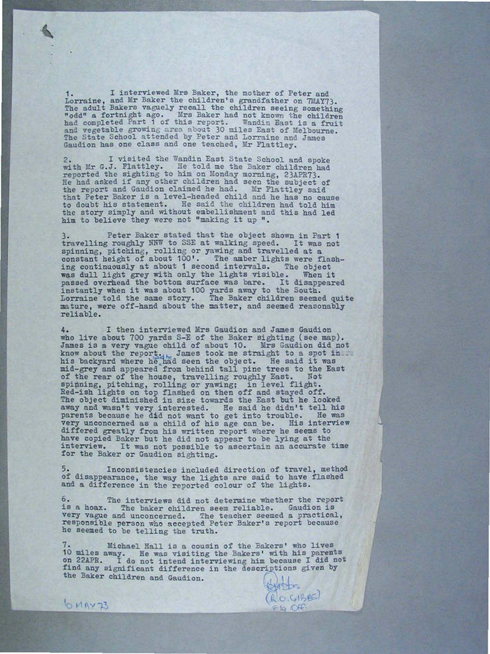 Australia Ufo Disclosure 27, 172P File A703 580 1 1 Part 23 646581