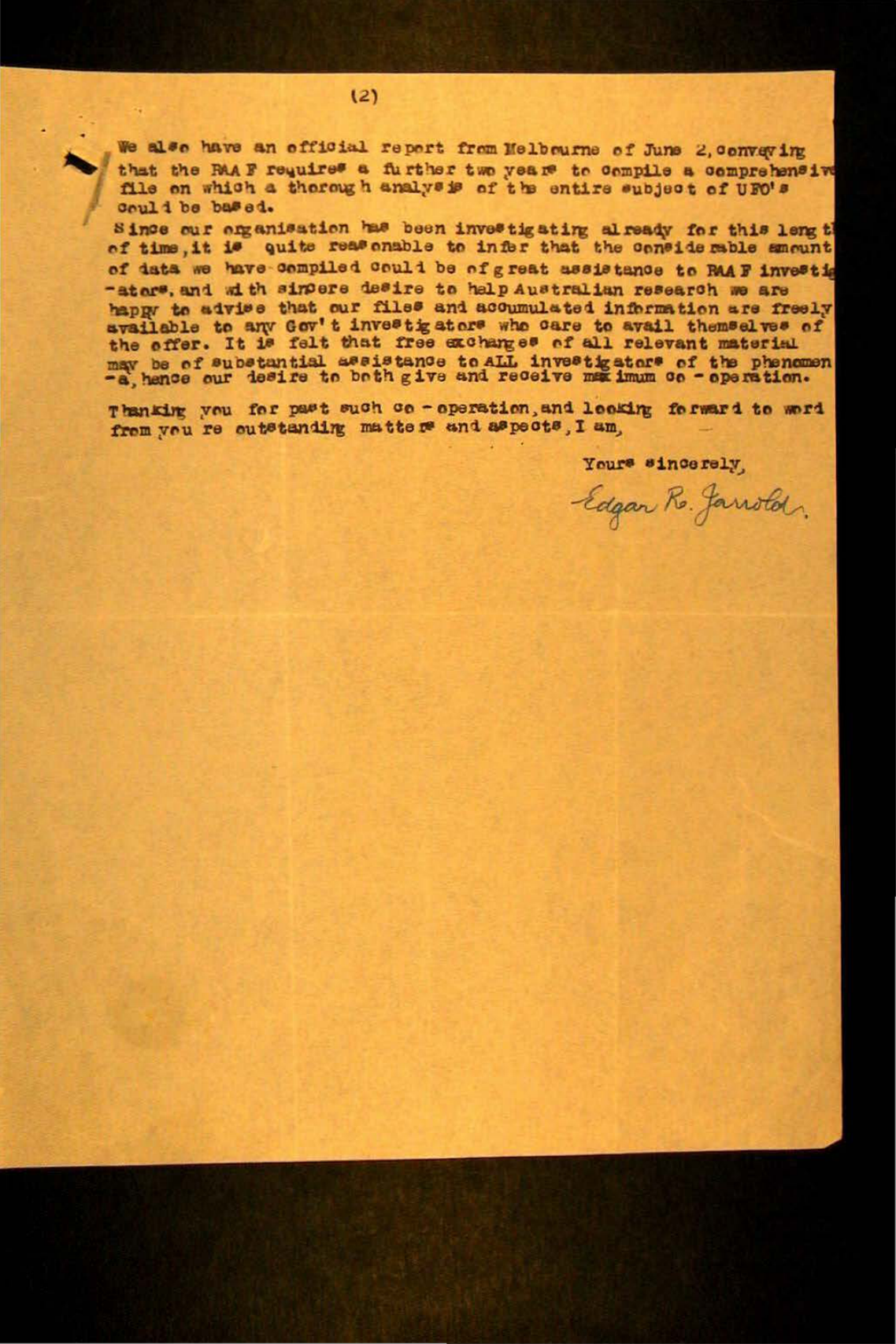 Australia Ufo Disclosure 35, 210P File A705 114 1 197 1948052