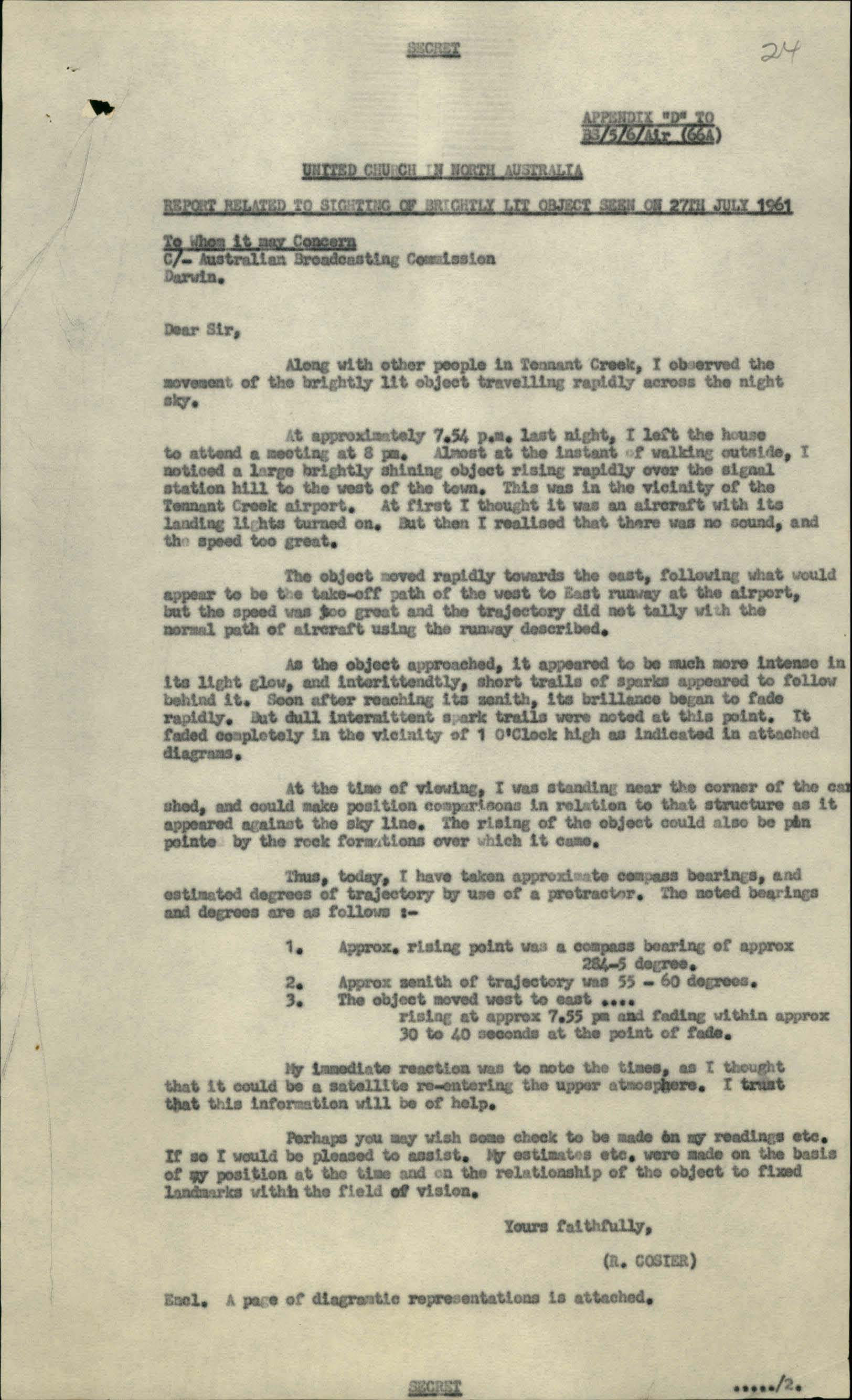 Australia Ufo Disclosure 65, 169P File E1327 5 4 Air Part 1 7061046