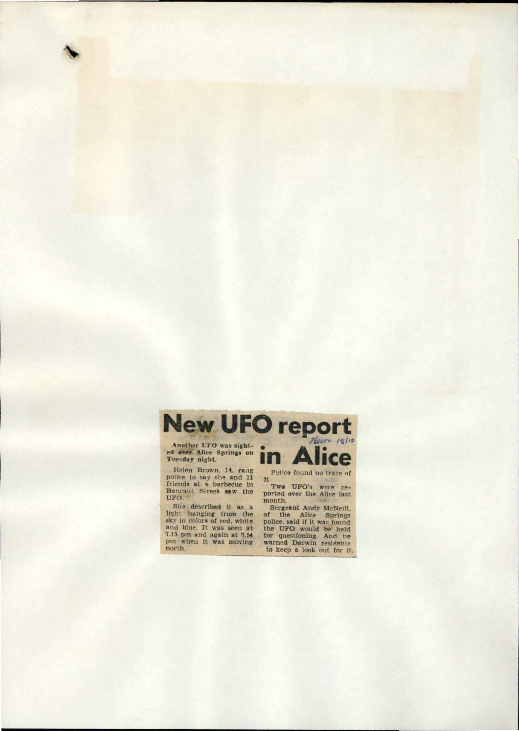 Australia Ufo Disclosure 68, 16P File F706 1973 159 1843991