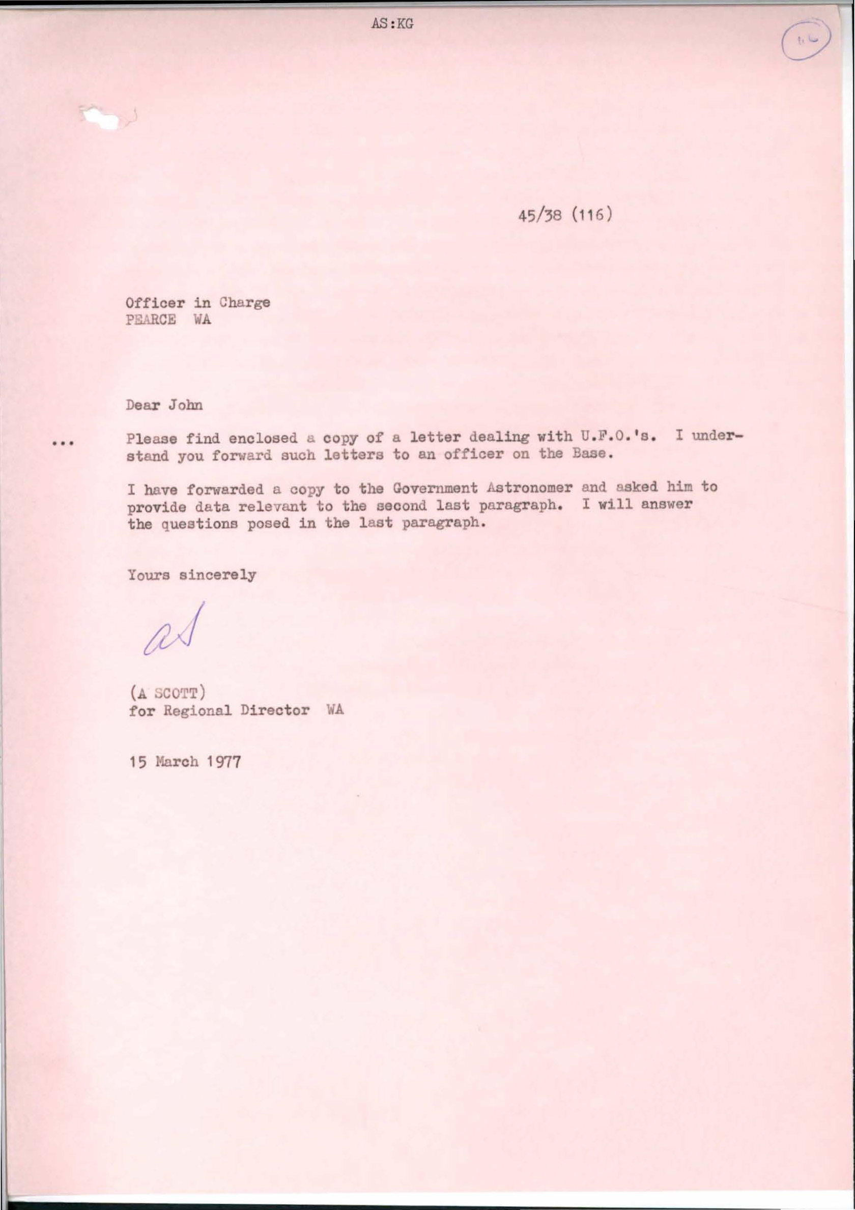 Australia Ufo Disclosure 78, 297P File Pp956 1 45 38 1854167