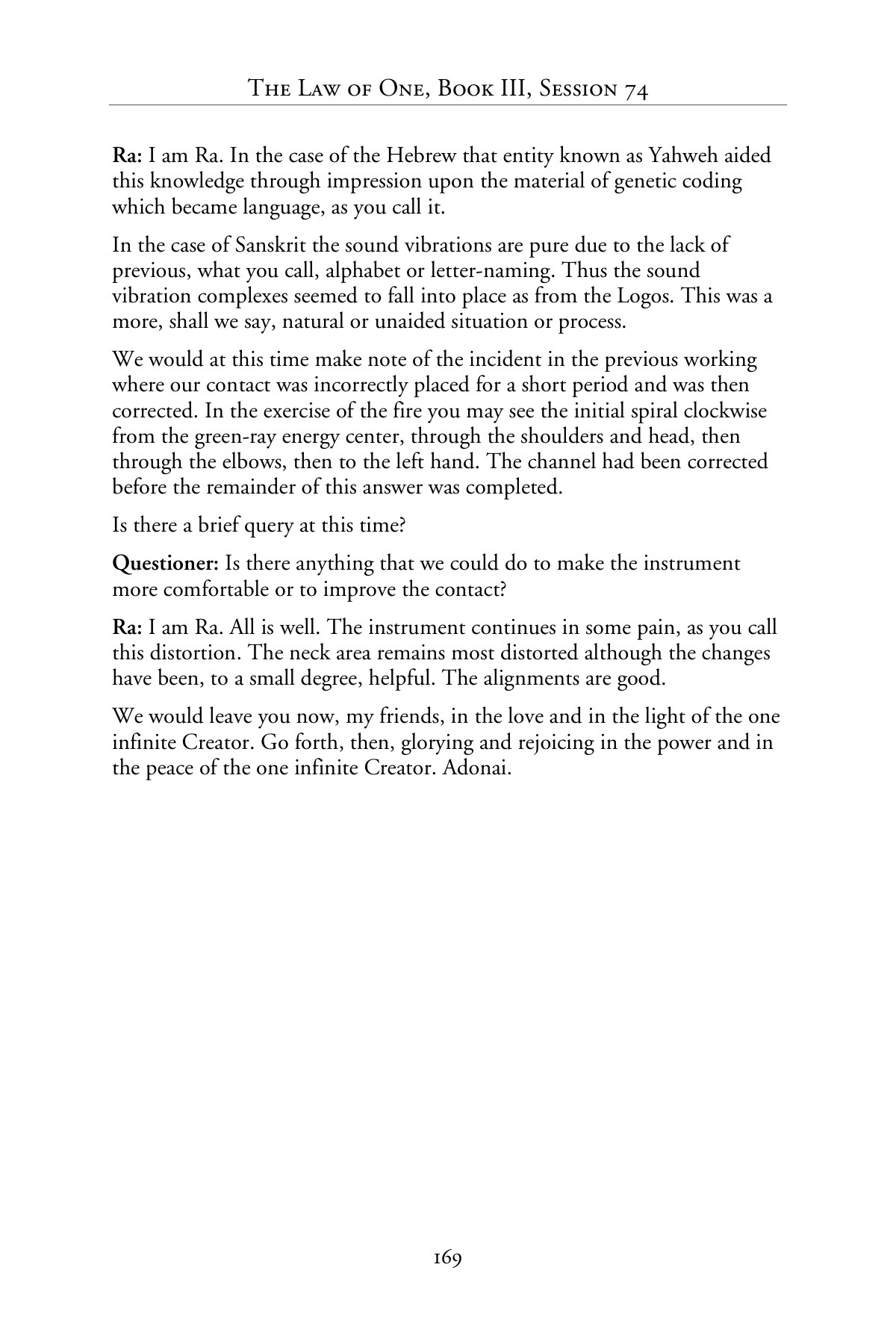 The Law Of One Book 3, 177P