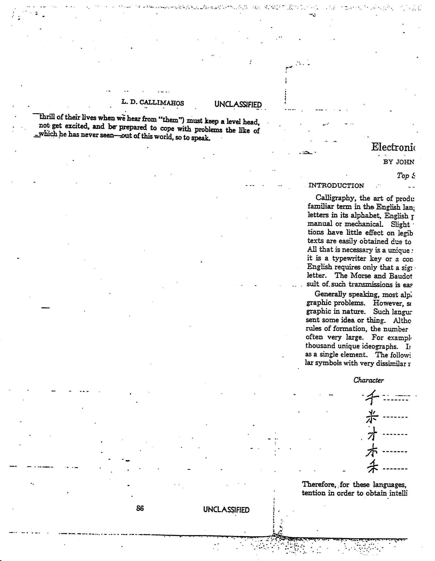 Communication With Extraterrestrial Intelligence Ld Callimahos