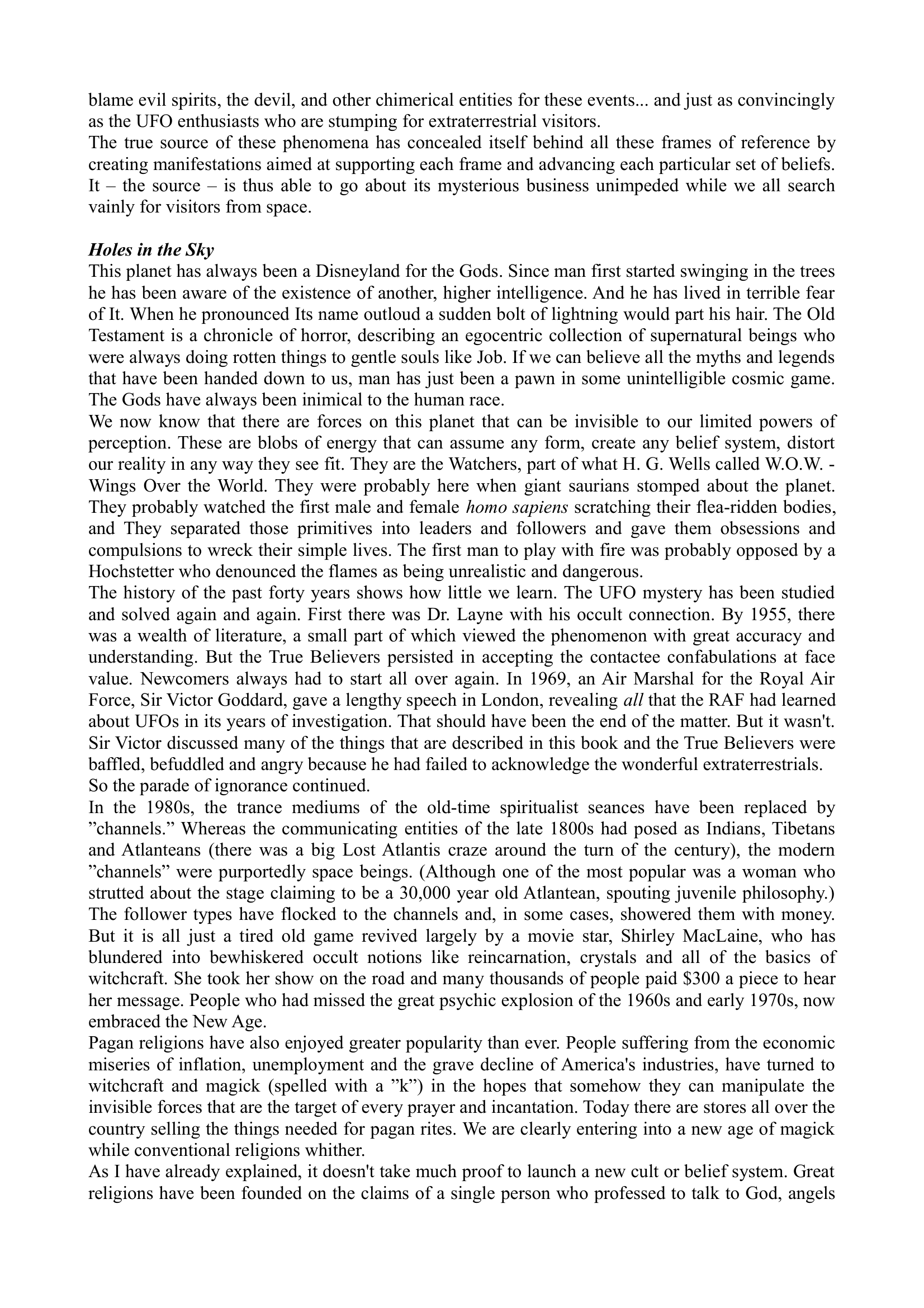 Disneyland Of The Gods John Keel