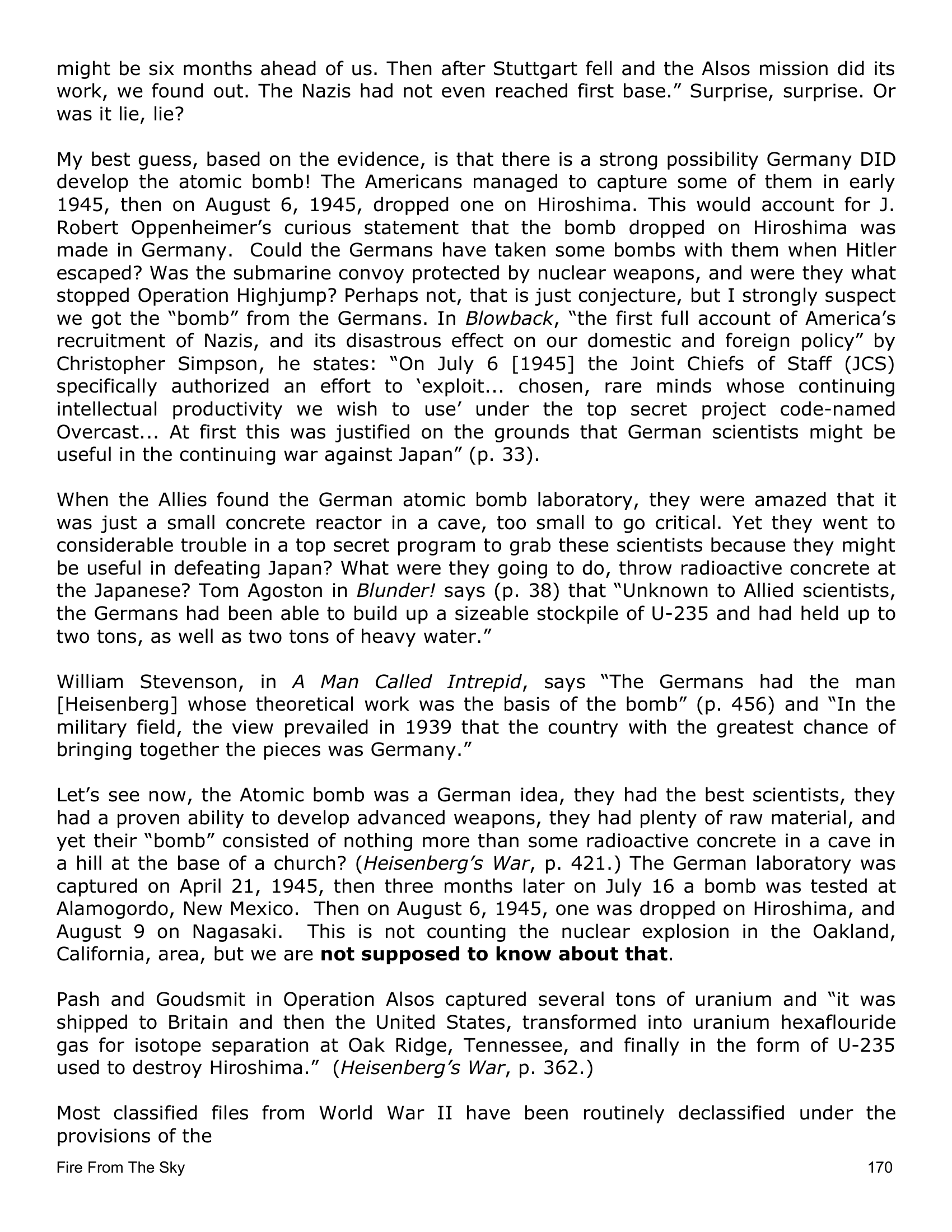 Fire From The Sky Contact Journal