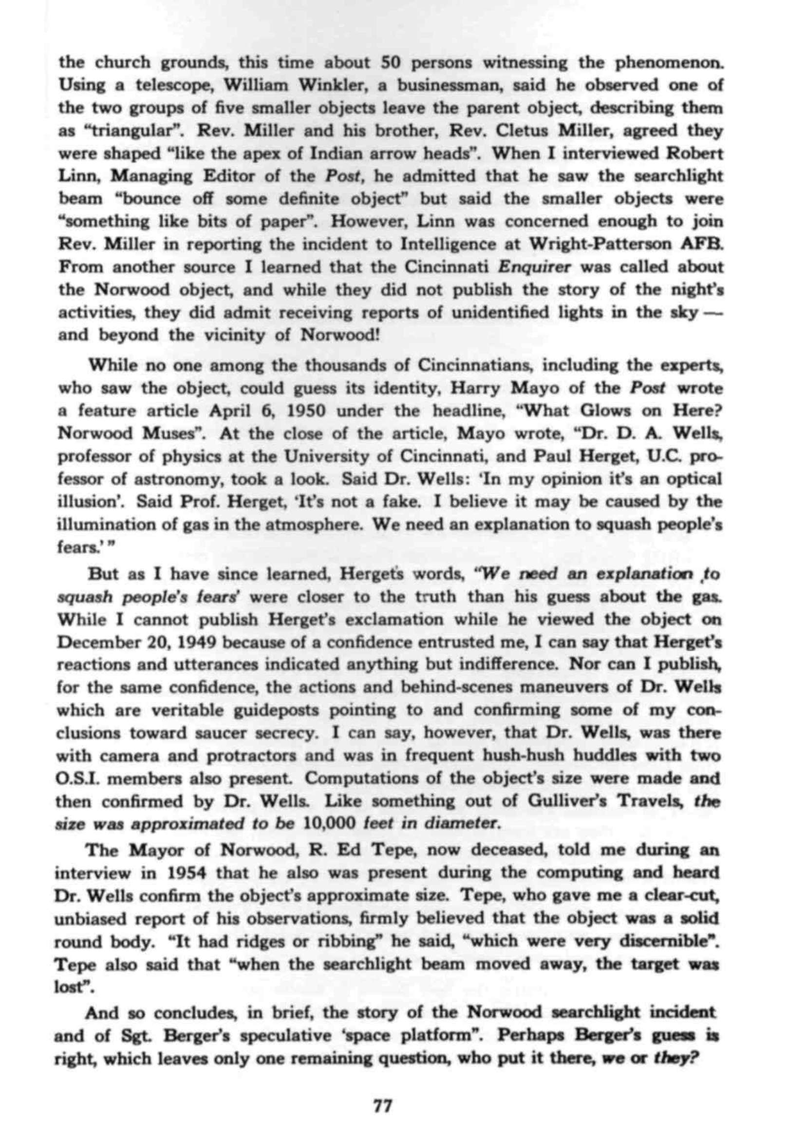 Inside Saucer Post 3 Leonard Stringfield