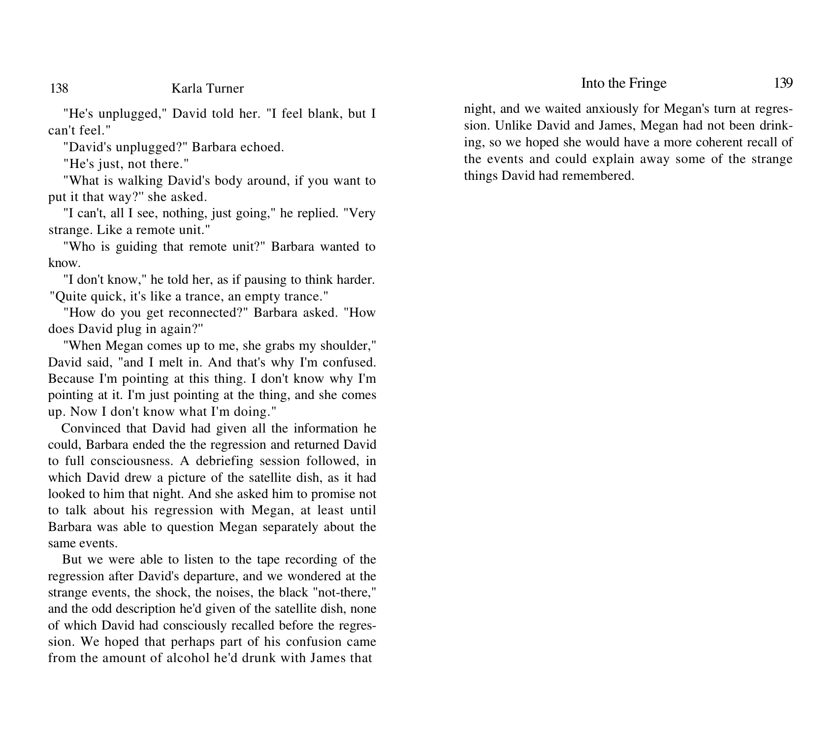 Into The Fringe Karla Turner