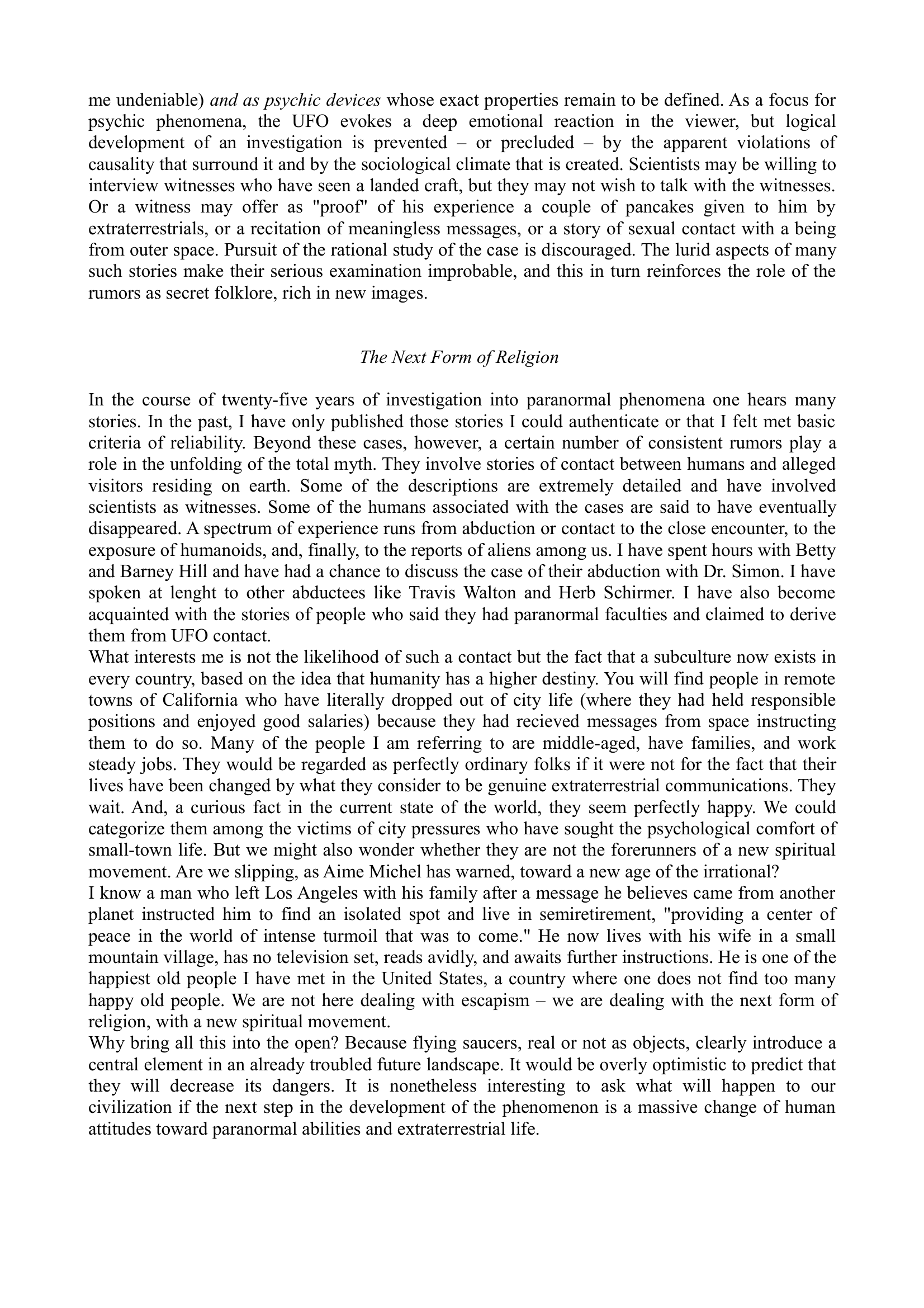 Jacques Vallee Dimensions A Casebook Of Alien Contact